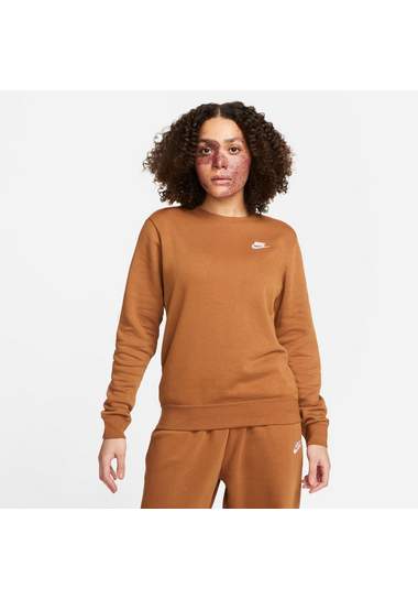 nike sportswear sweatshirt club fleece women's crew-neck sweatshirt bruin