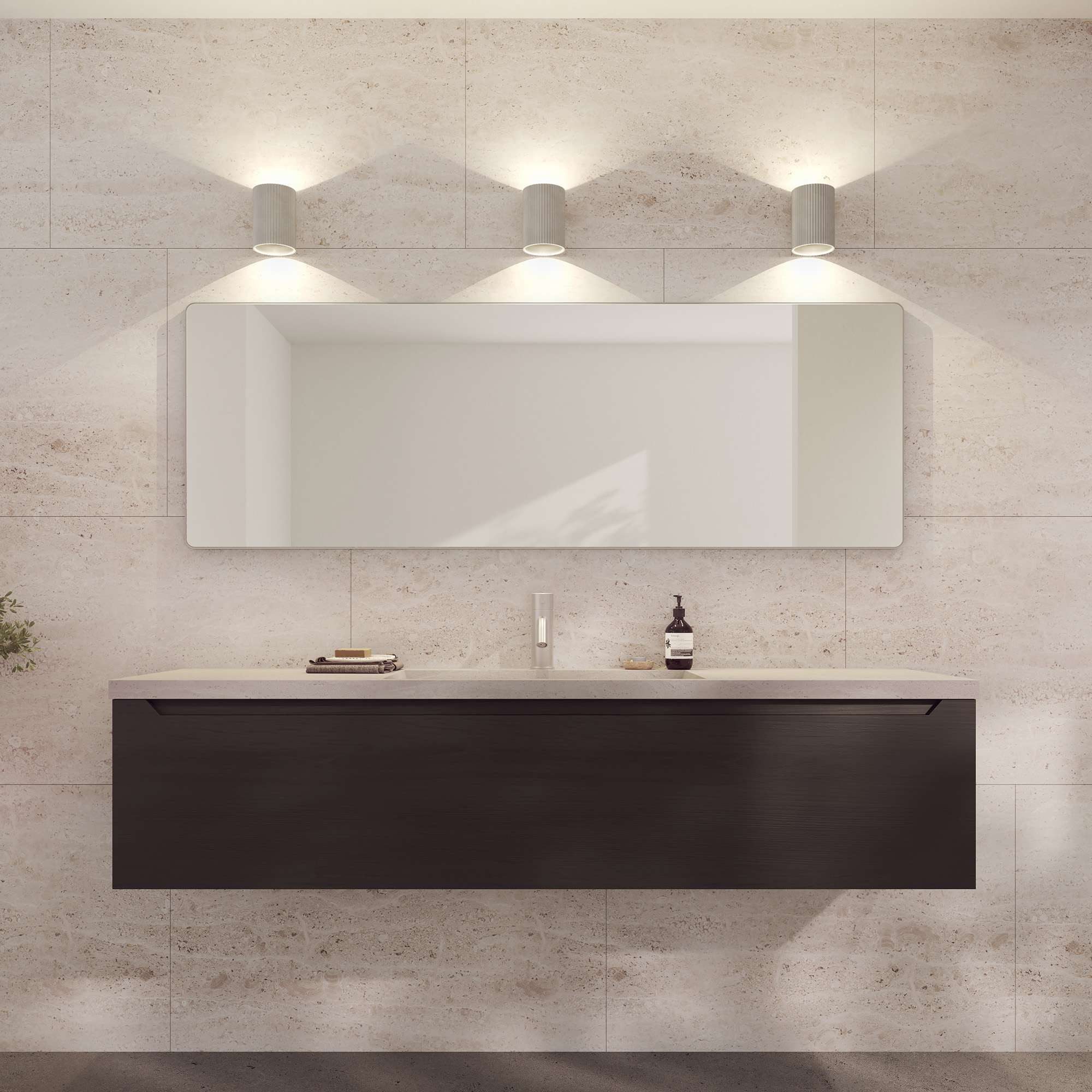 Loevschall Wandlamp Sekvens, moderne wandlamp, op-/aflicht, Deens ontwerp (1 stuk)
