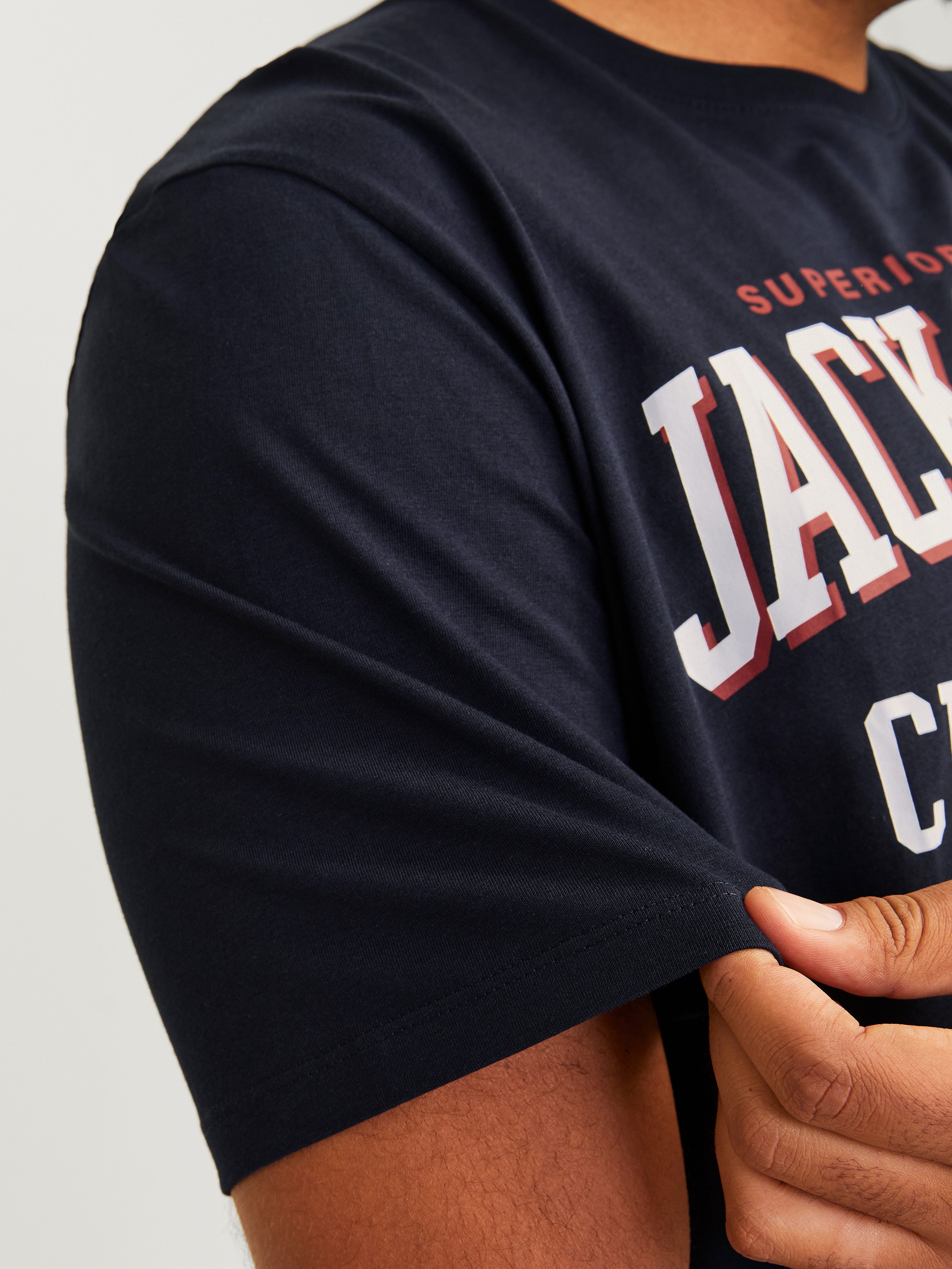 Jack & Jones PlusSize T-shirt JJELOGO TEE SS O-NECK 2 COL AW24 S PLS