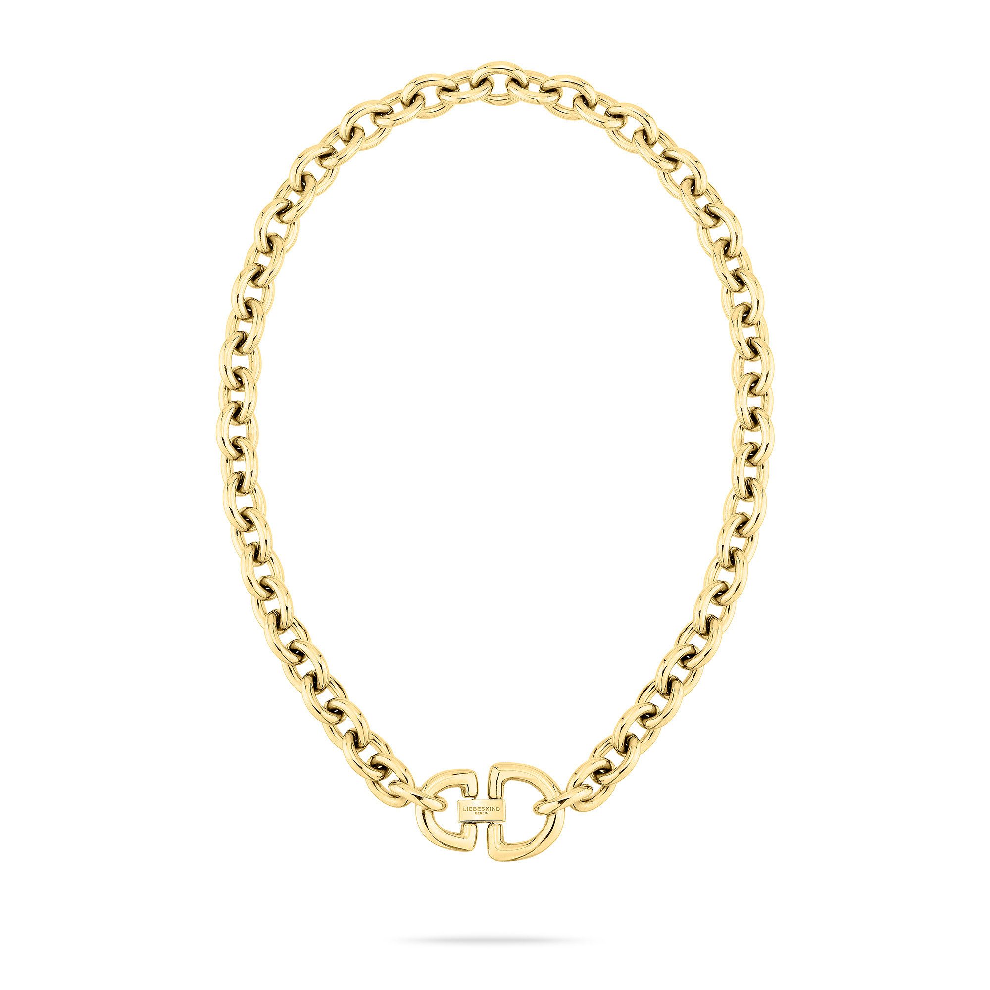 Liebeskind Berlin Ketting met hanger Sieraden cadeau roestvrijstalen halsketting The D-Link Statement