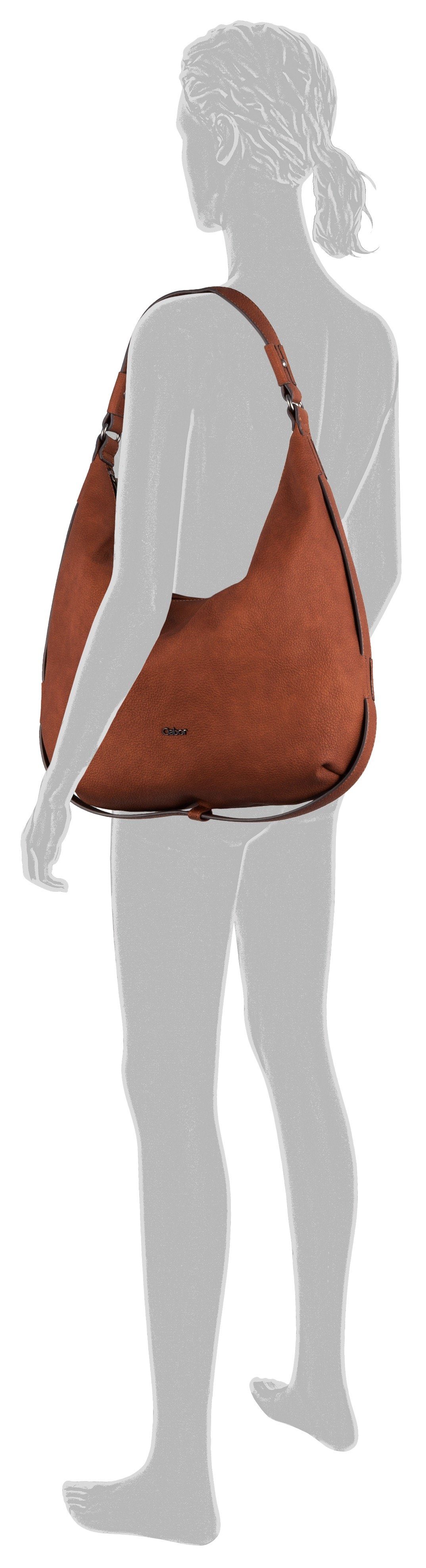 Gabor Hobo-tas Malu van zacht nerf imitatieleer met verfijnde cut-outs