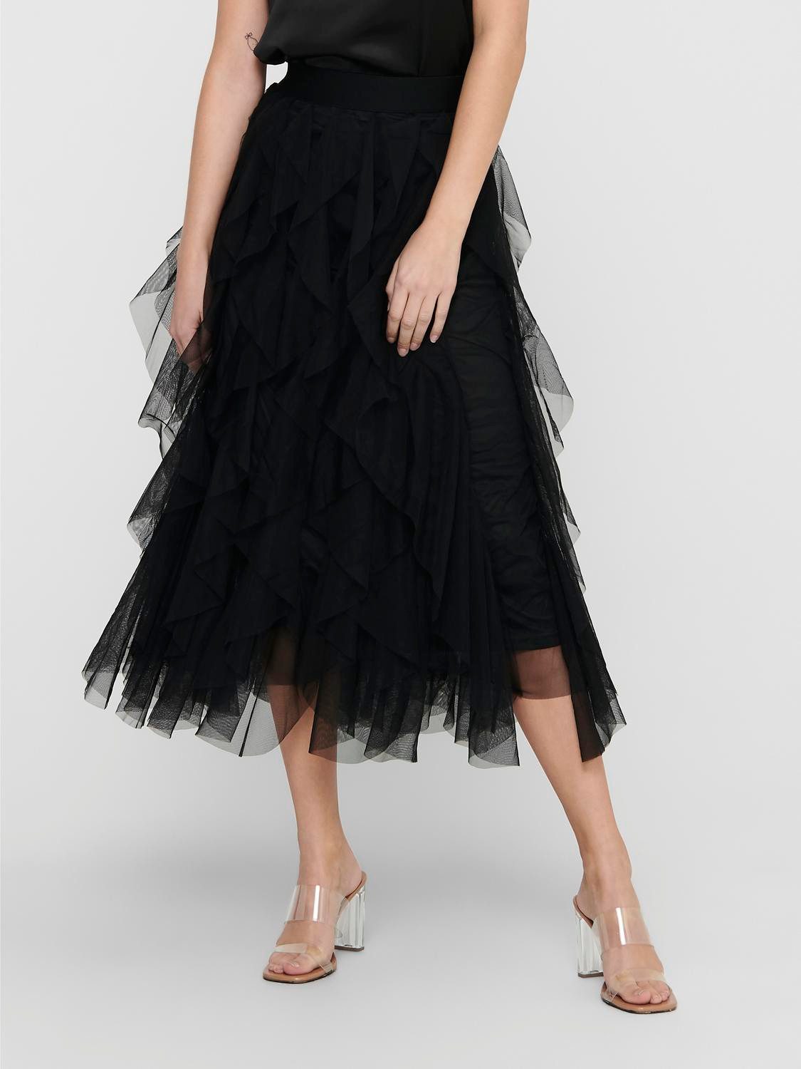 Only Rok met ruches ONLSKY SKIRT JRS