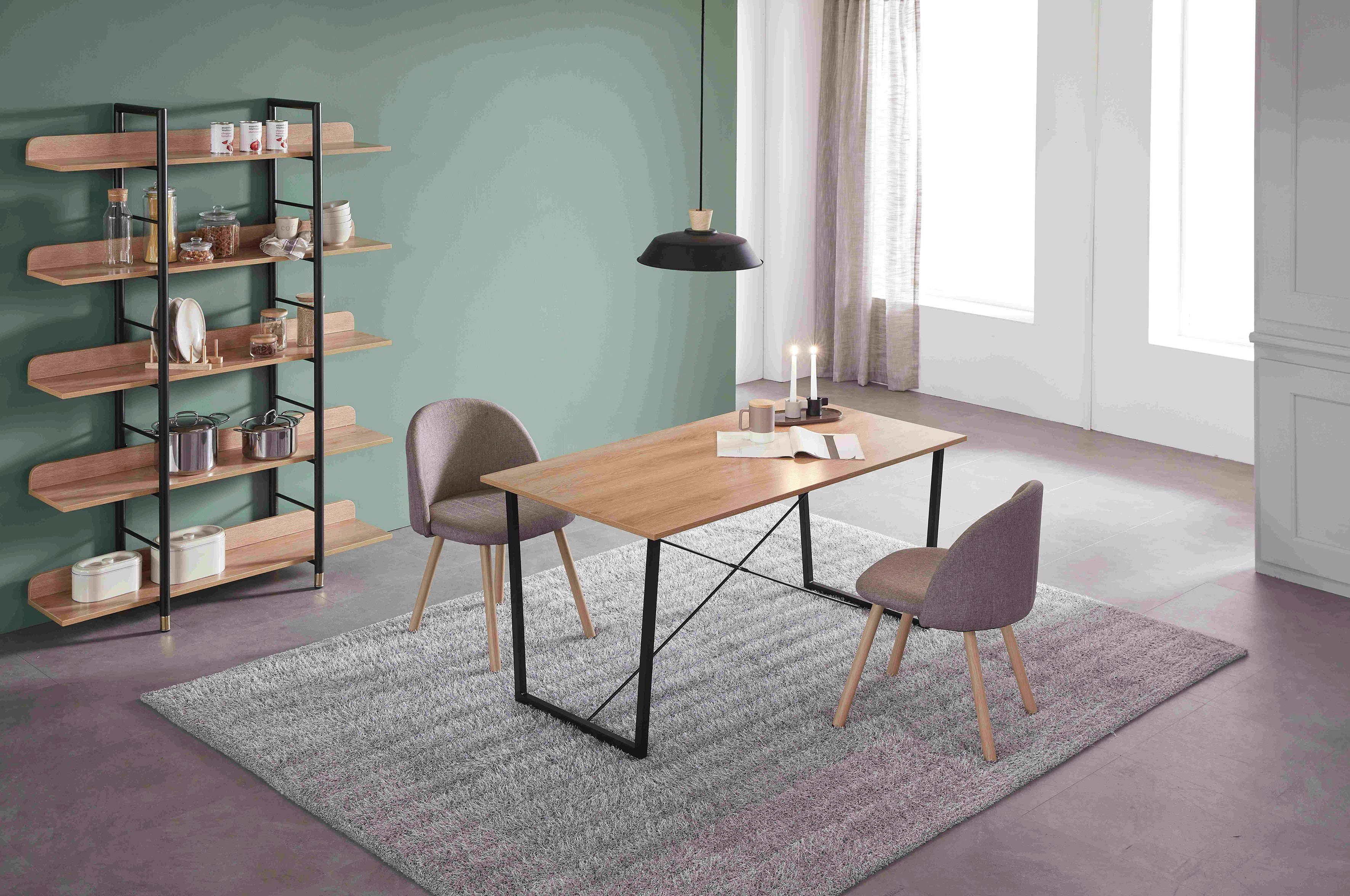 Home affaire Eettafel Aage Acacia-decor, breedte 140 cm