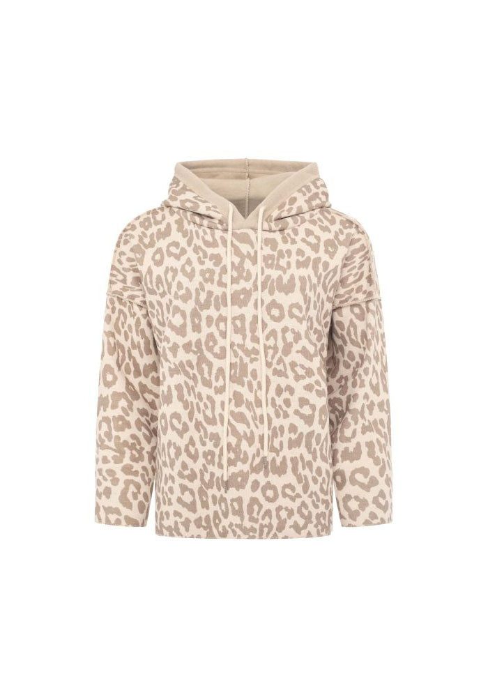 Zwillingsherz Hoodie Luipaard met dubbellaagse verwerking