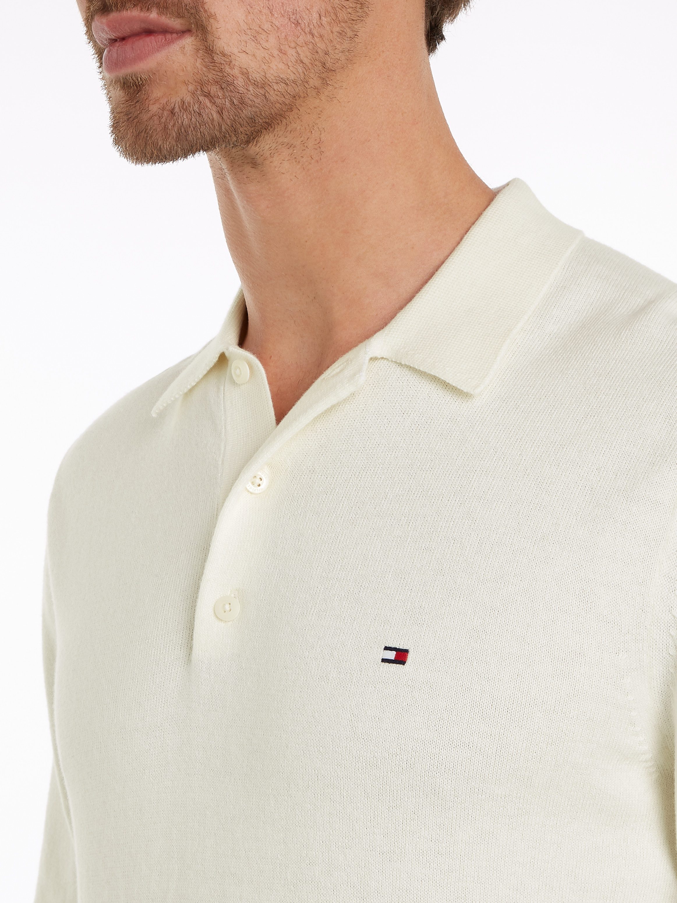 Tommy Hilfiger Trui met polokraag PIMA ORG CTN CASHMERE LS POLO