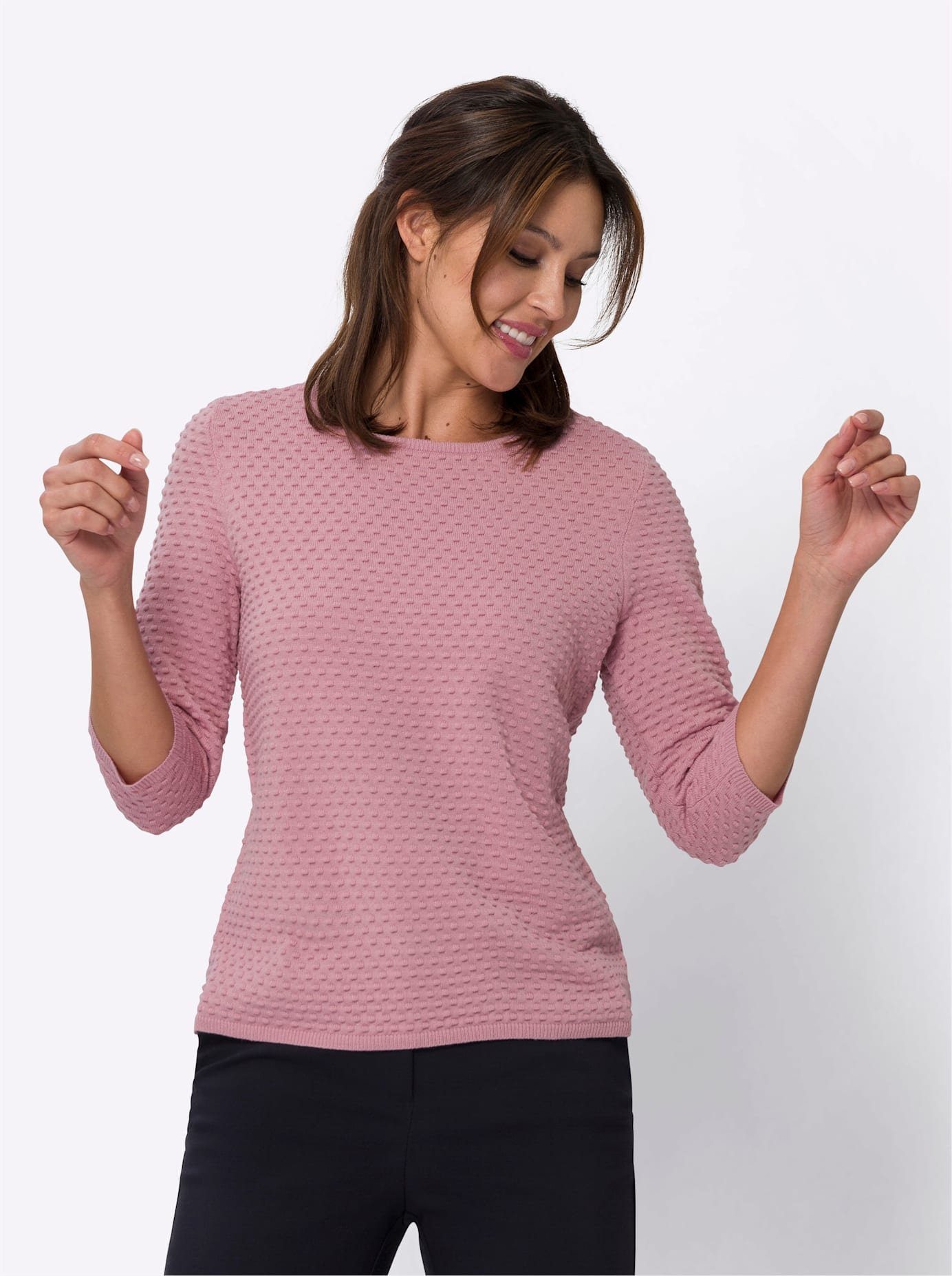 Classic Basics Trui met 3 4-mouwen Trui