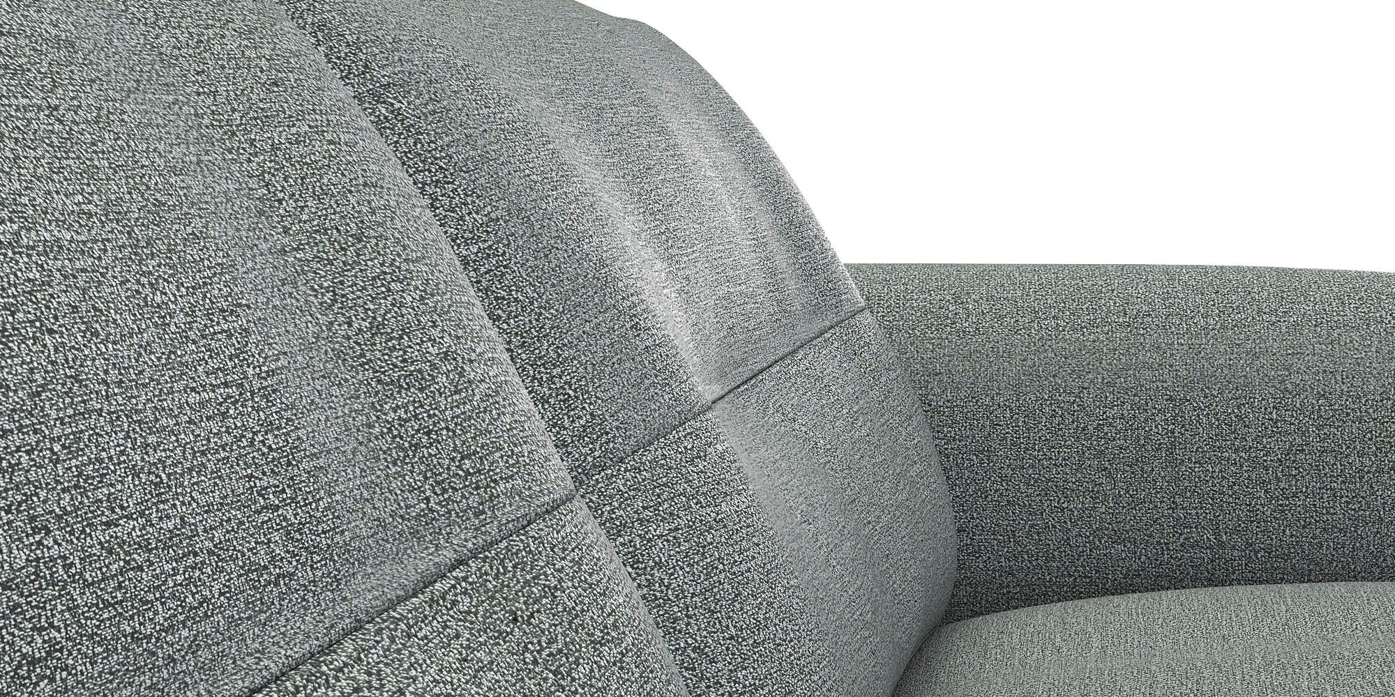 FLEXLUX 2,5-zitsbank Glow sofa, bank Premium zit: koudschuim & vering, armleuning van geolied eiken, voet van aluminium