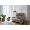 exxpo - sofa fashion 2-zitsbank inclusief relaxfunctie en naar keuze vak bruin