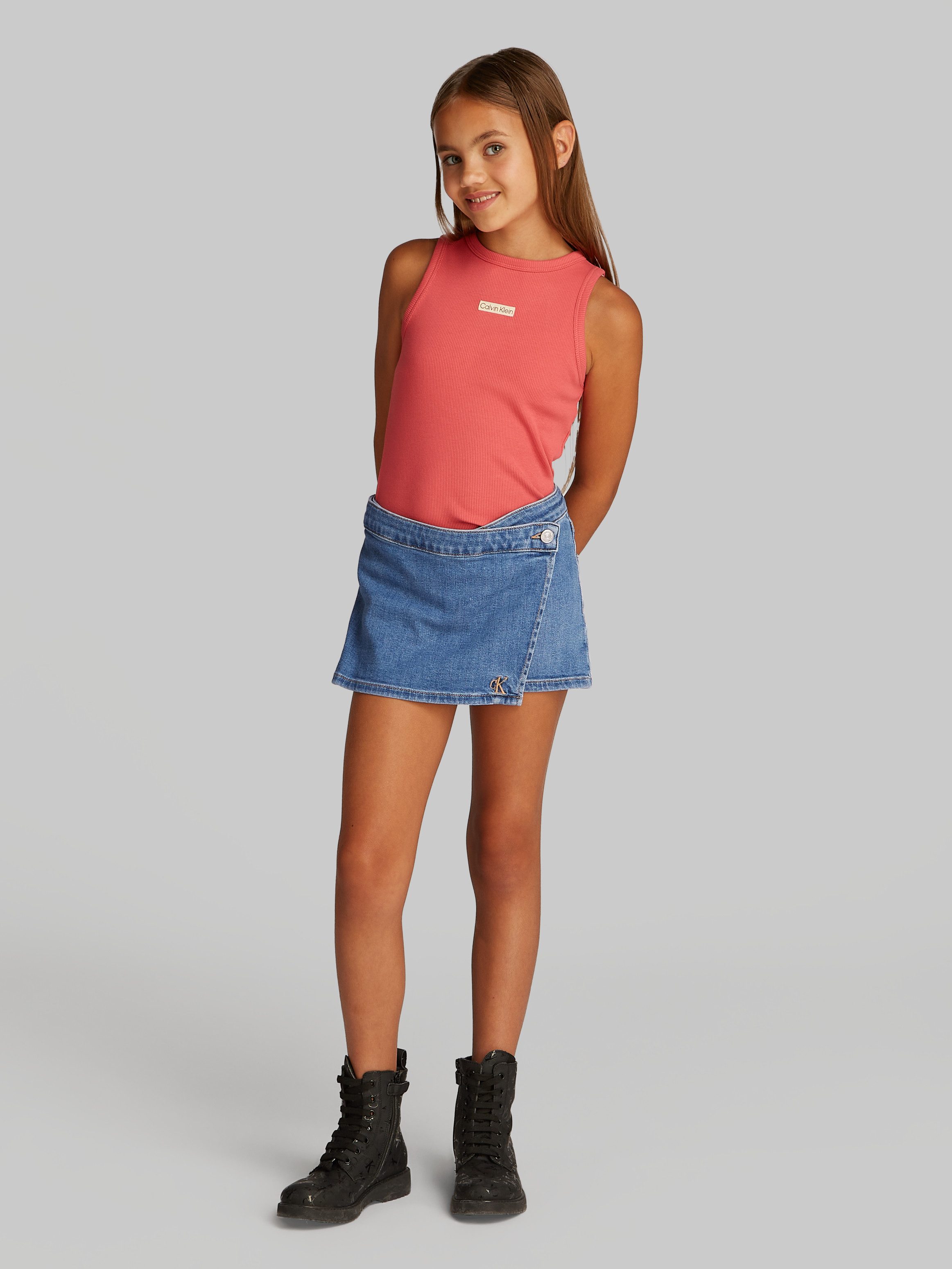 Calvin Klein Short DENIM SKORT SOFT BLUE COMF
