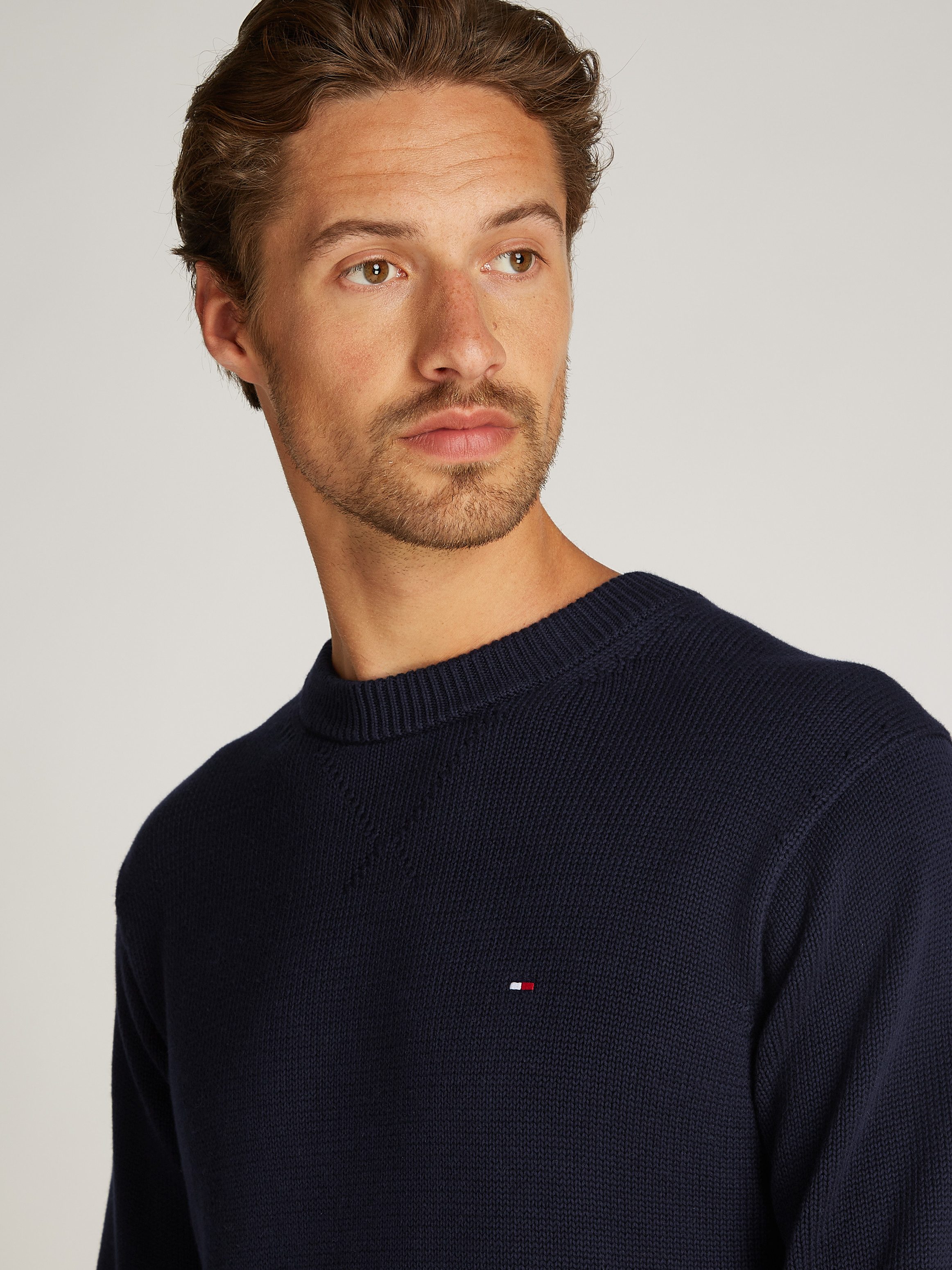 Tommy Hilfiger Gebreide trui CHUNKY COTTON C NECK