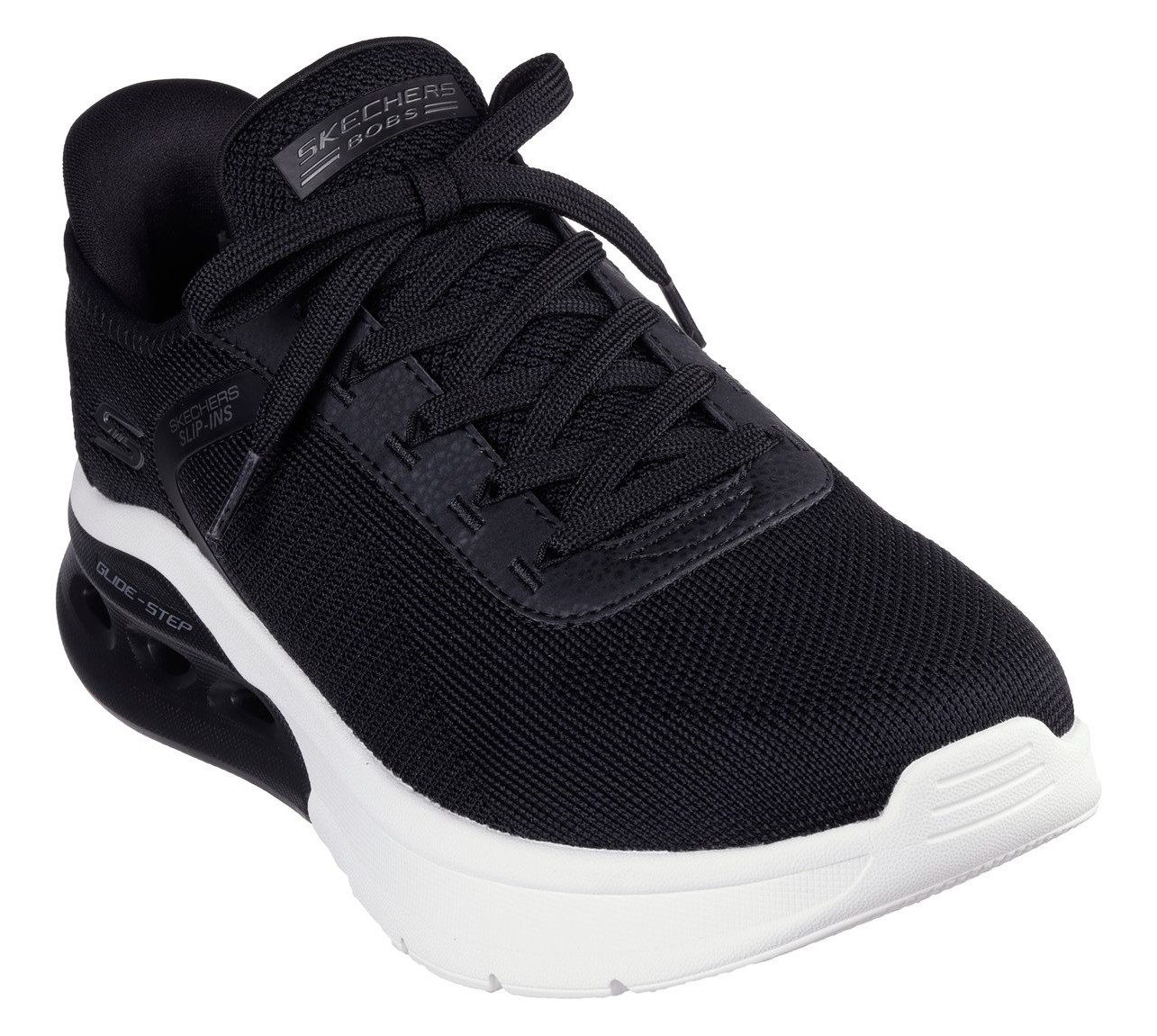 Skechers Slip-on sneakers BOBS ARC WAVES 2.0 , sneaker, slipper, vrijetijdsschoen in comfortbreedte g (= breed) heren lage sneakers maat 42 zwart