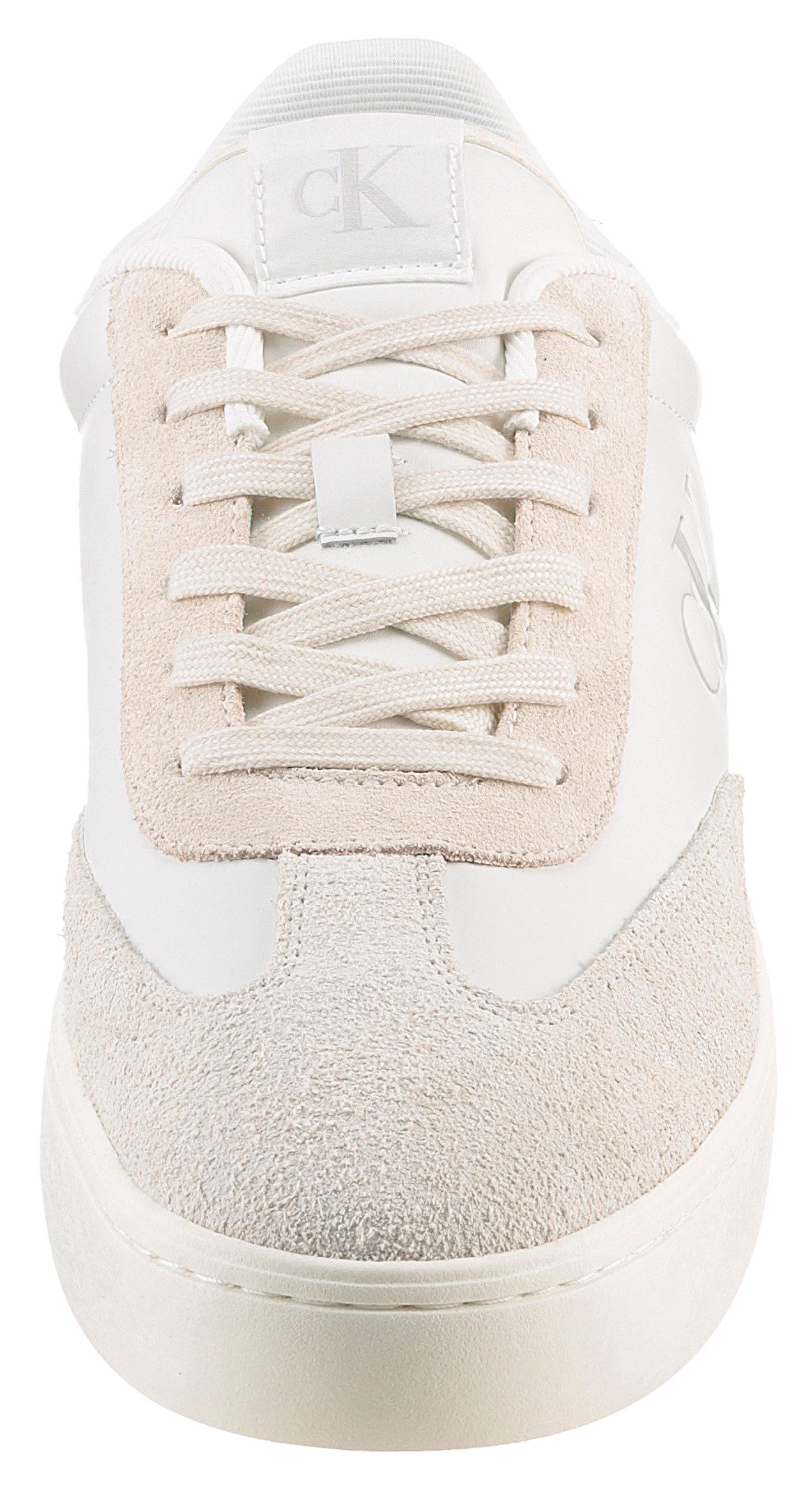 Calvin Klein Sneakers CLASSIC CUPLOW LACEUP LTH FAD basket sneakers, veterschoen, vrijetijdsschoen met zachte schaprand