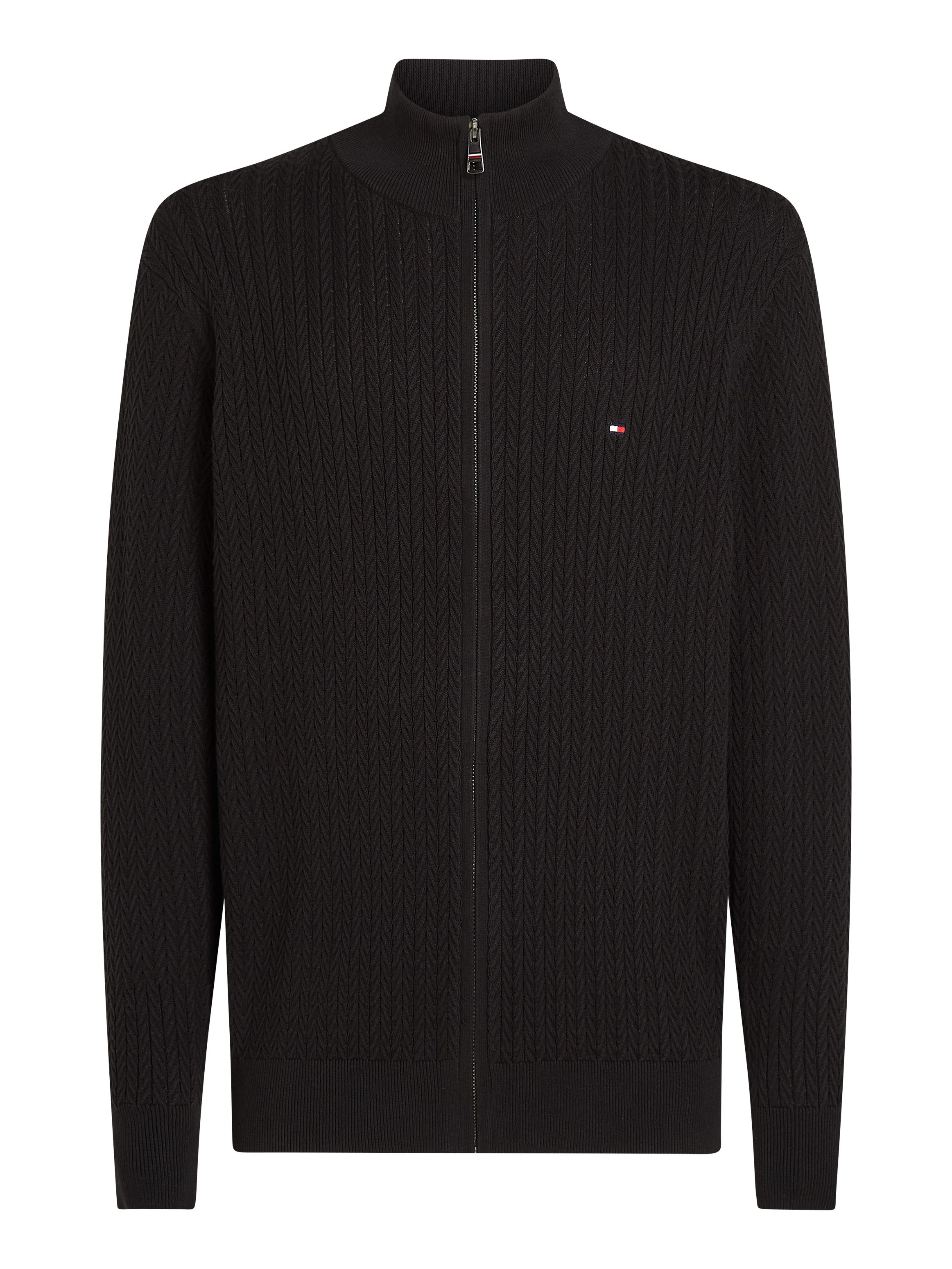 Tommy Hilfiger Vest HERRINGBONE STRUCTURE ZIP THRU