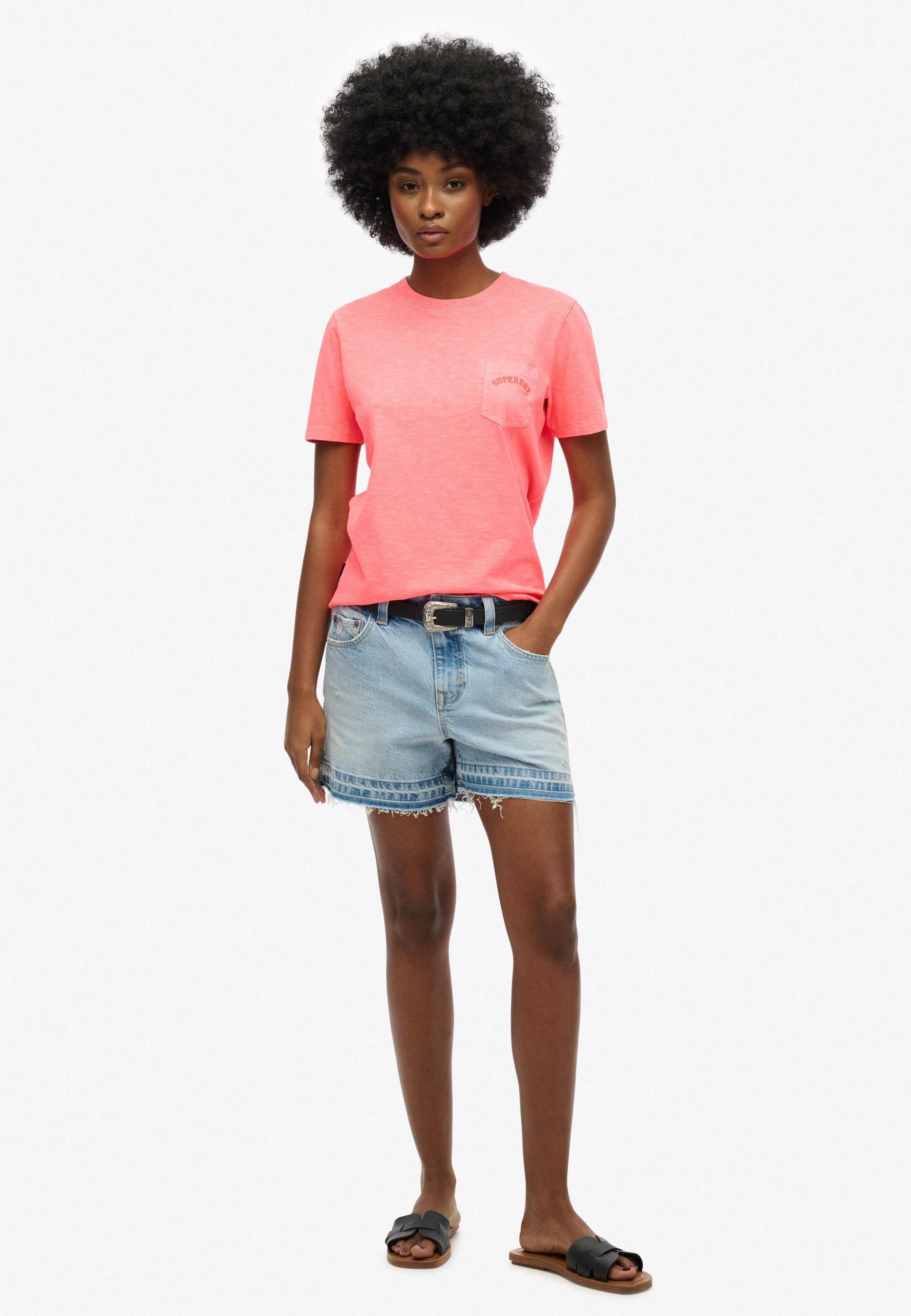 Superdry T-shirt ESSENTIAL LOGO GD POCKET TEE