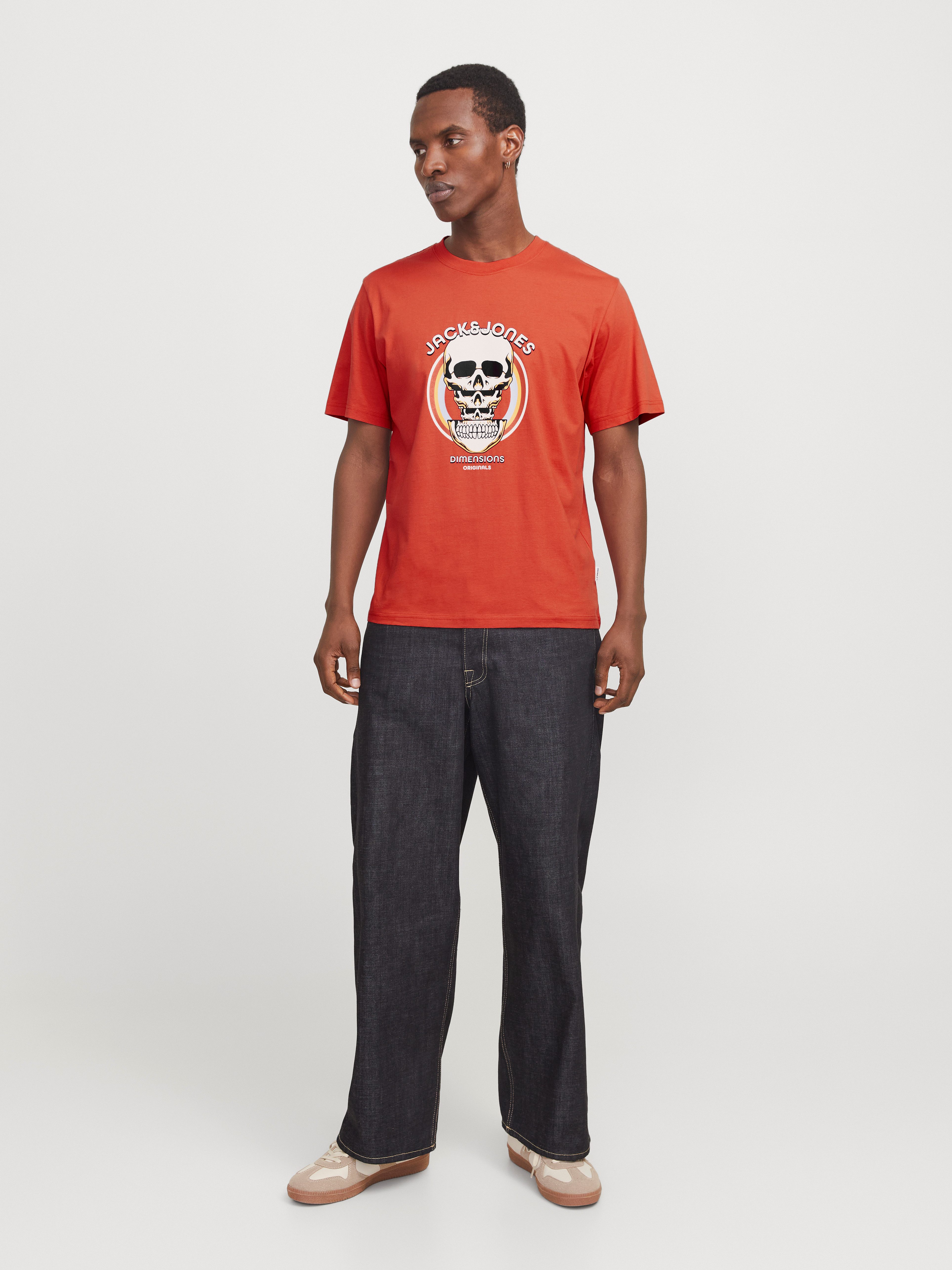 Jack & Jones T-shirt JORANATOMY SKULL TEE SS CREW NECK LN