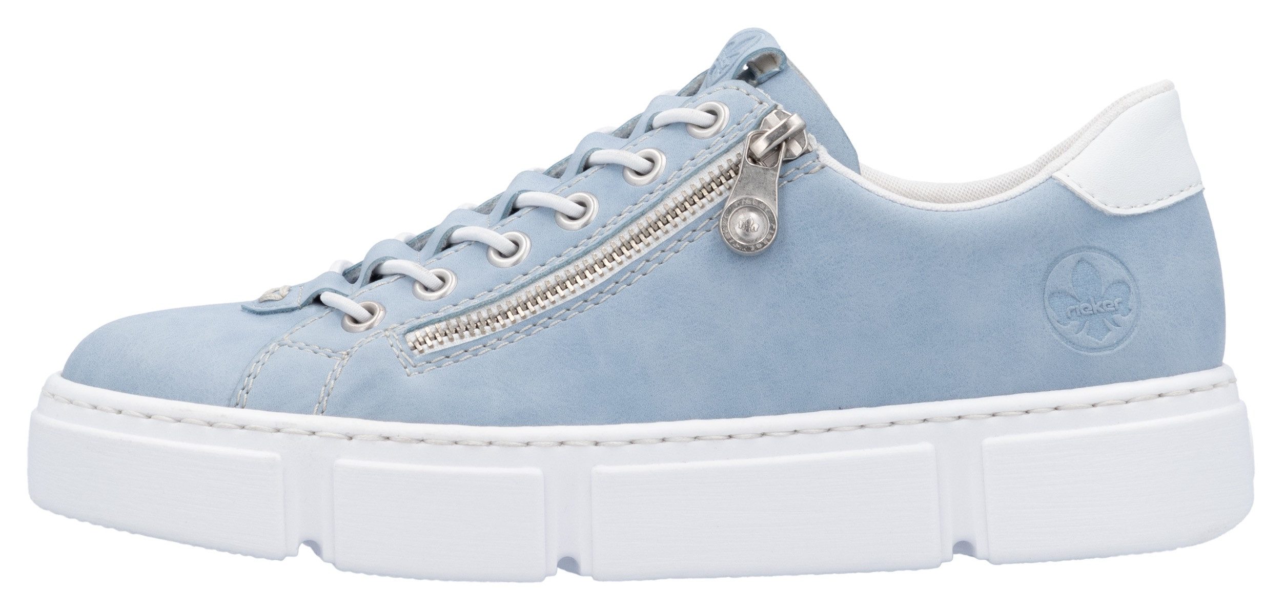 Rieker Slip-on sneakers met buitenrits, vrijetijdsschoen, lage schoen, instapschoen