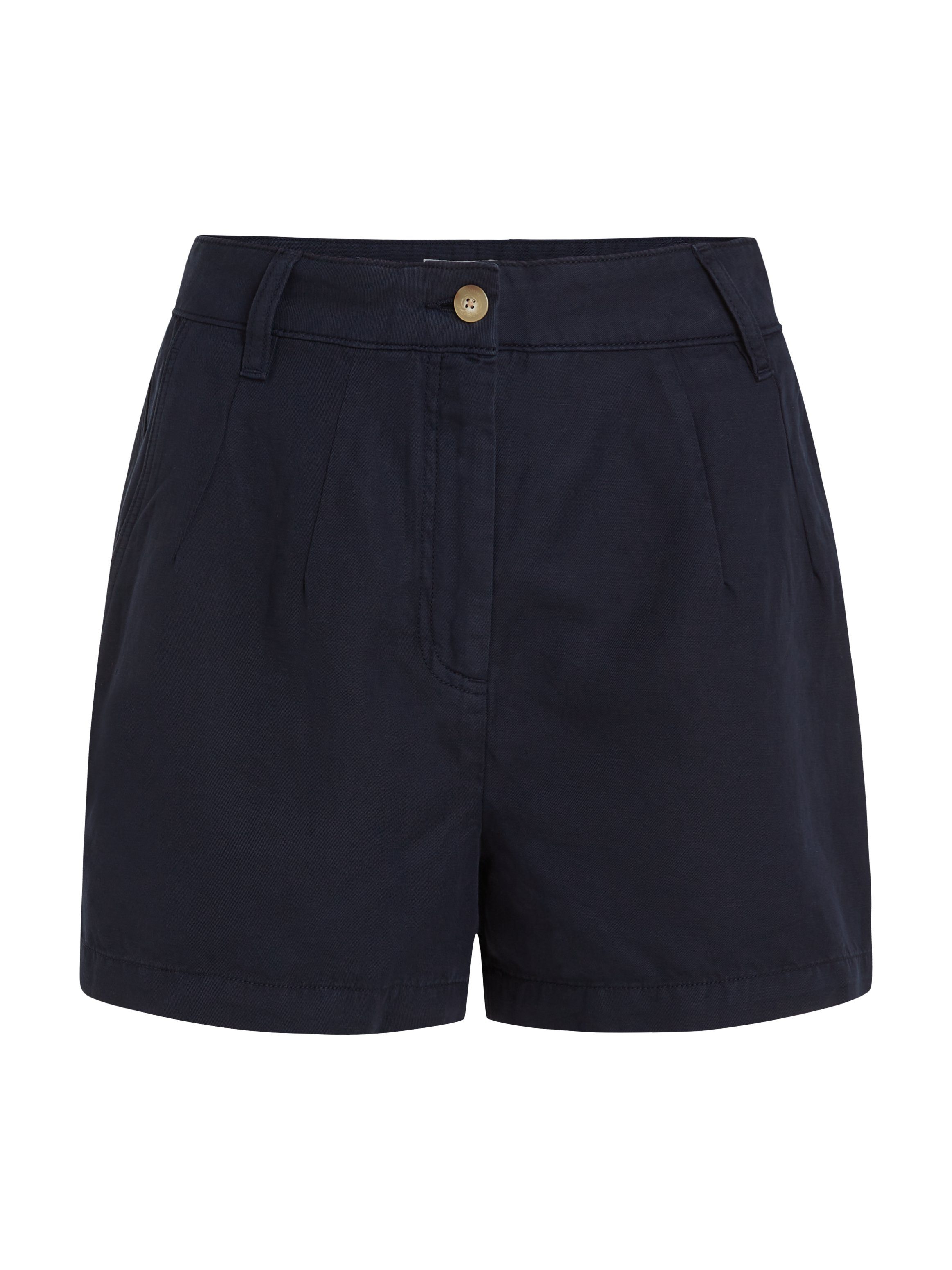 Tommy Hilfiger Short COTTON LINEN SHORT met geborduurd logo