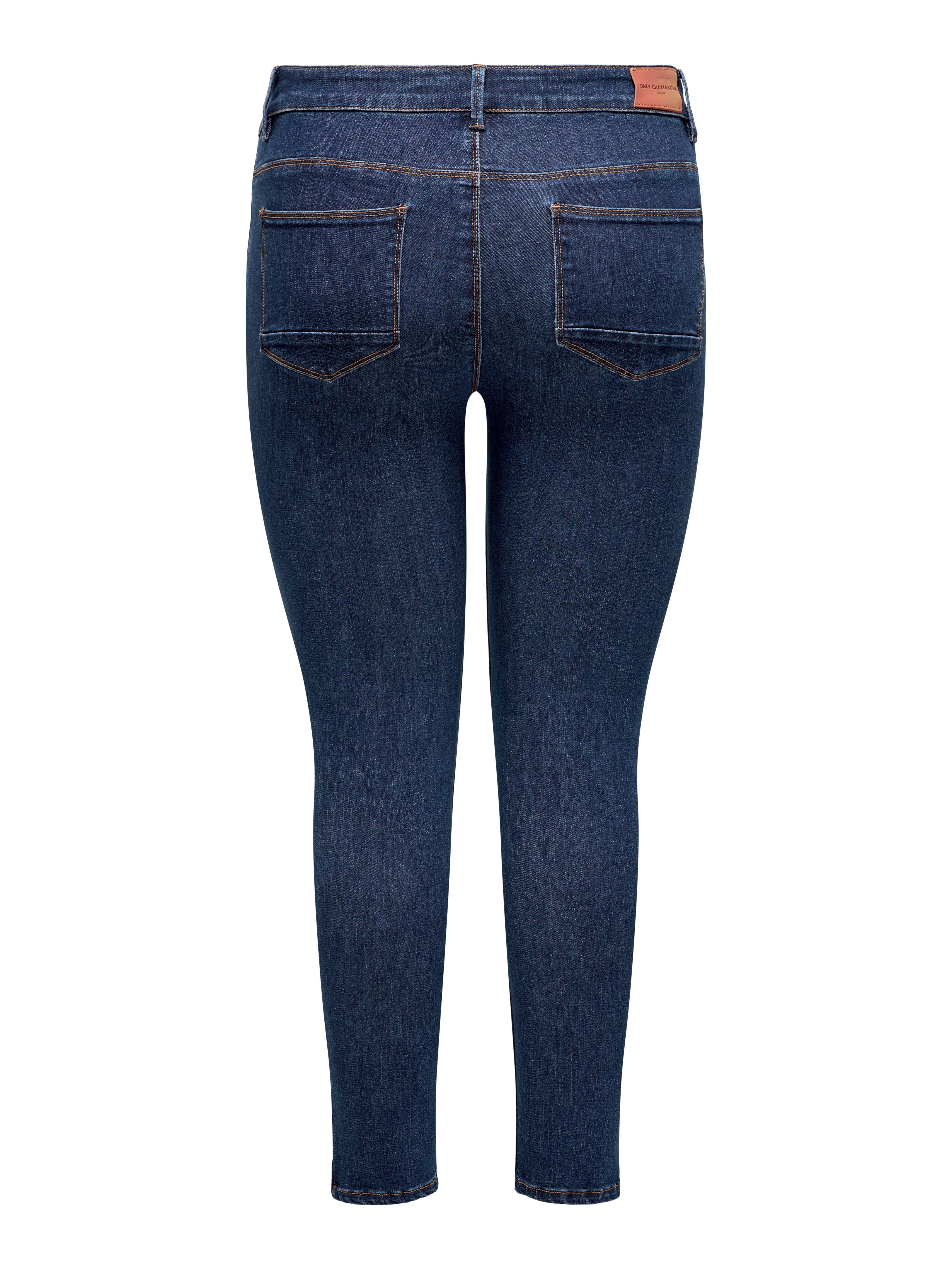 ONLY CARMAKOMA Skinny fit jeans CARKARLA REG SK ANK ZIP DNM BJ581 NOOS