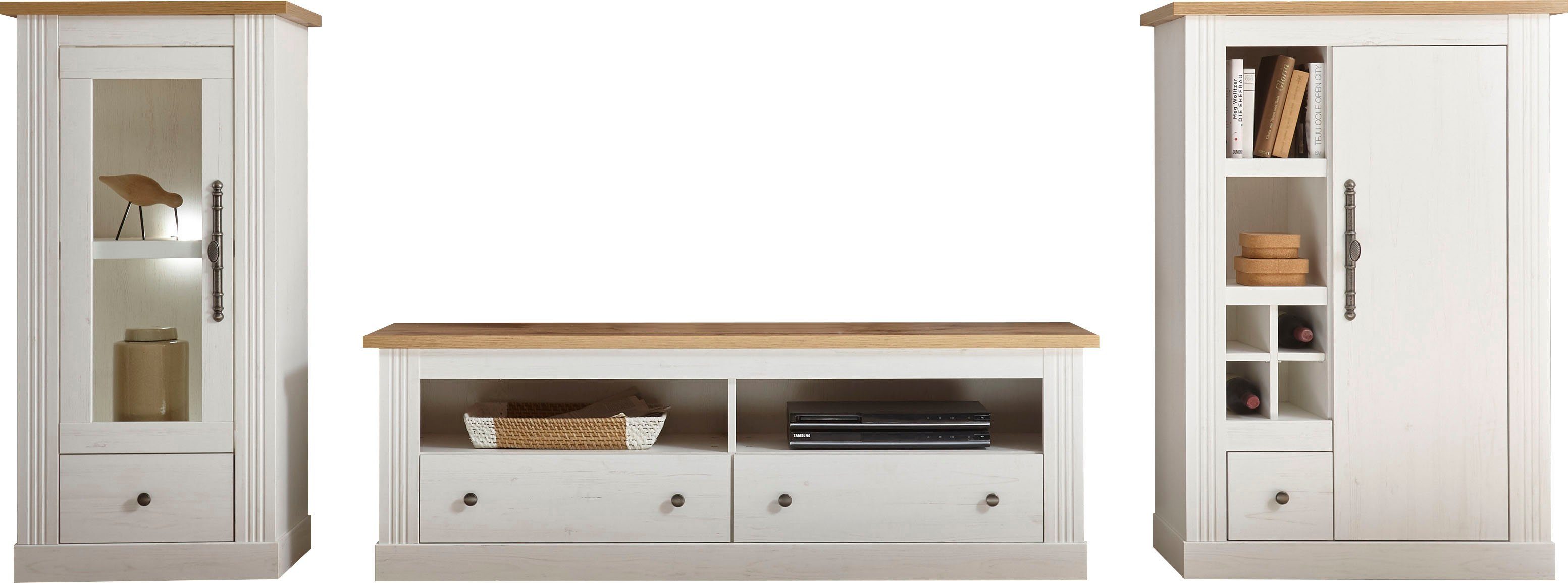 Home affaire Tv-meubel Westminster TOPSELLER! Tv-tafel in romantische rustieke stijl