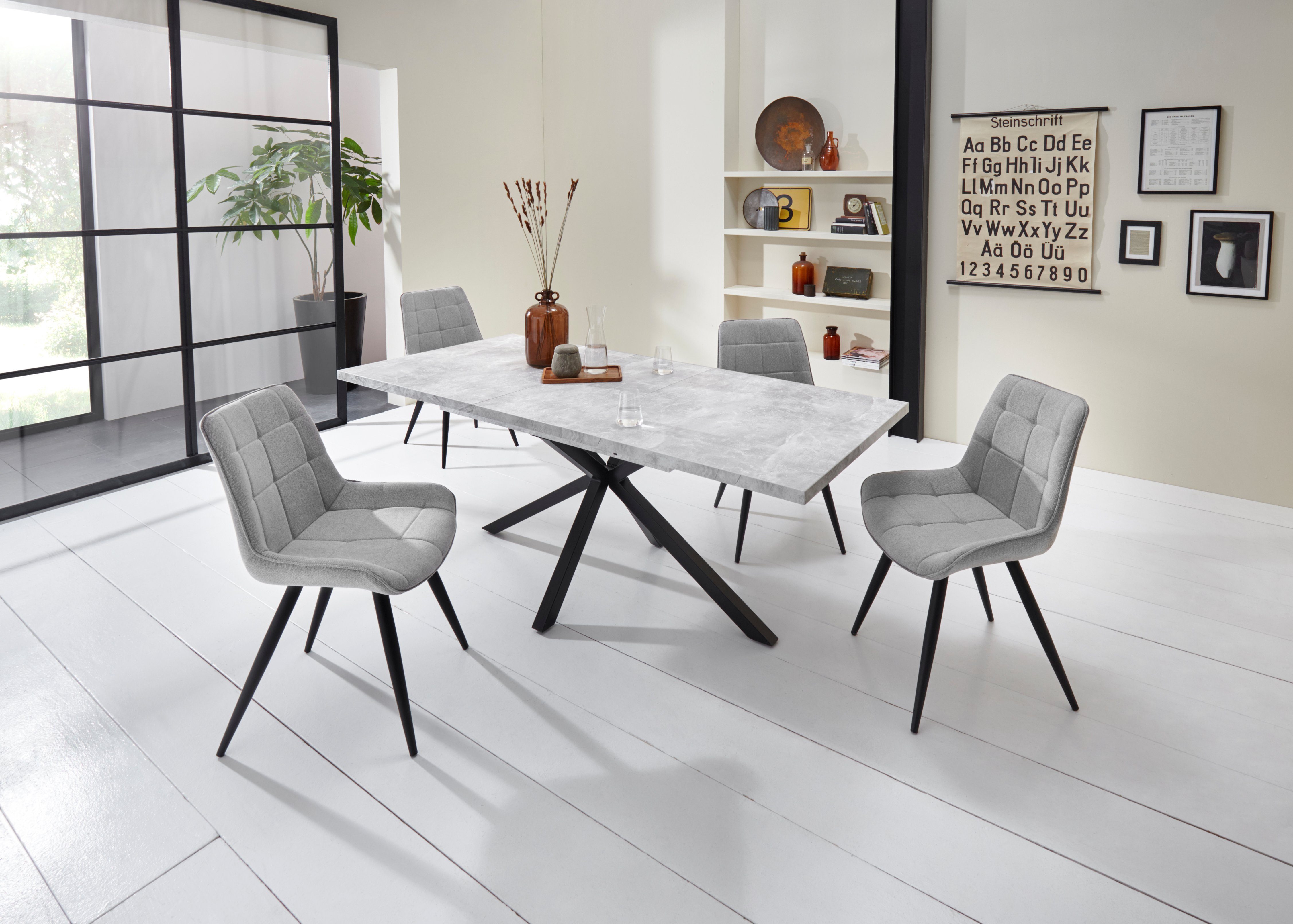 HELA Eettafel uittrekbaar 160-200 cm