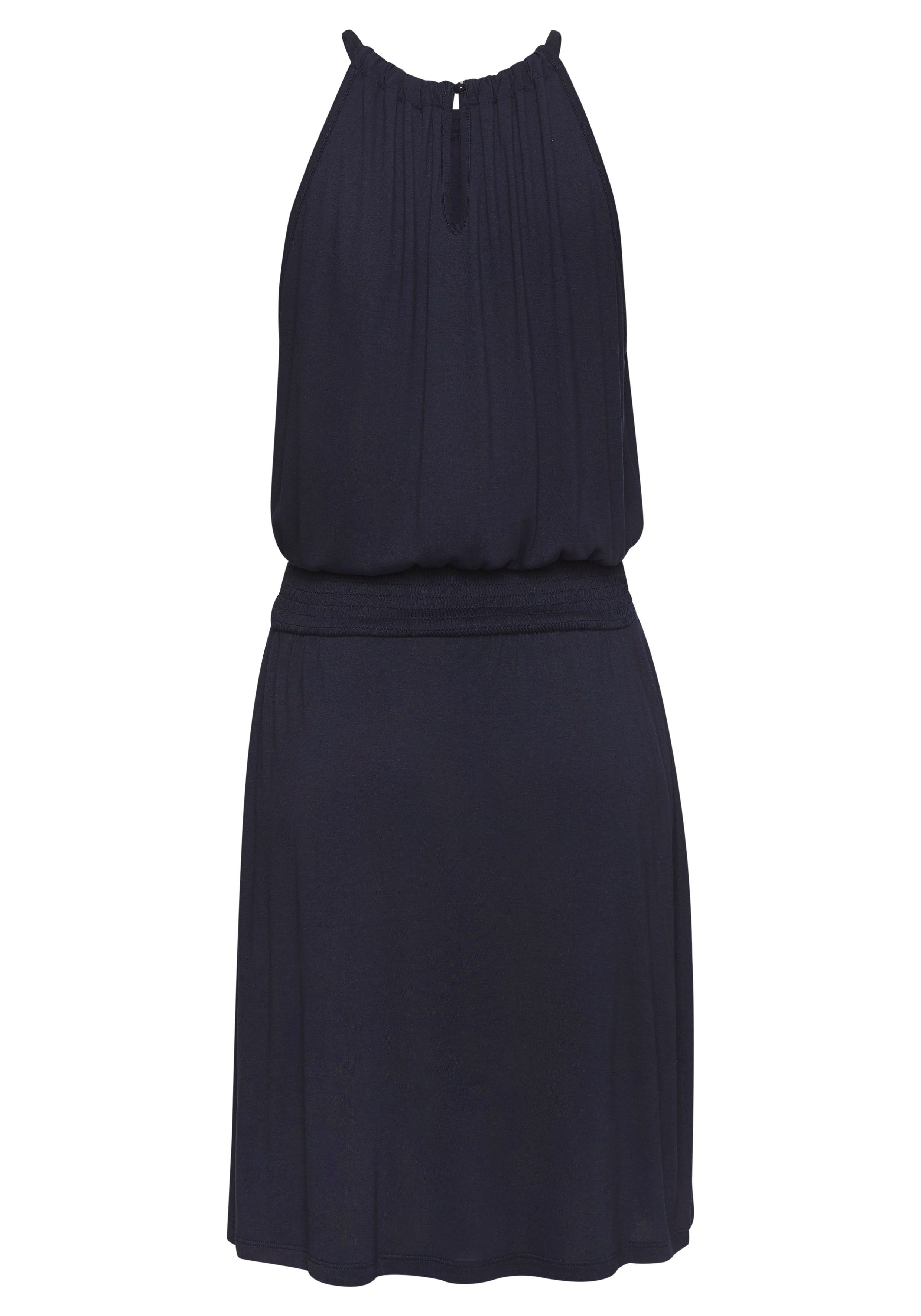 Vivance Zomerjurk met haakwerk inzet in de taille, elegante zomerjurk van jersey