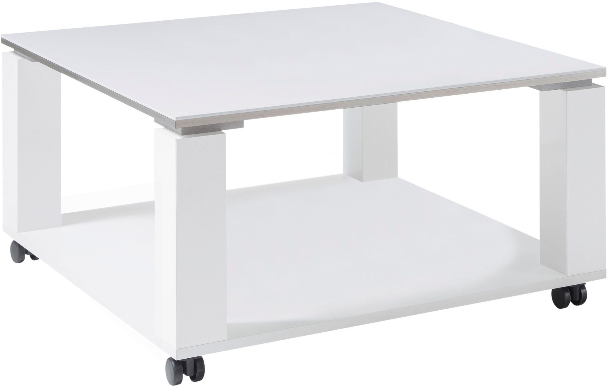 Stolkom Salontafel Romy wit glans, tafel in 3 uitvoeringen