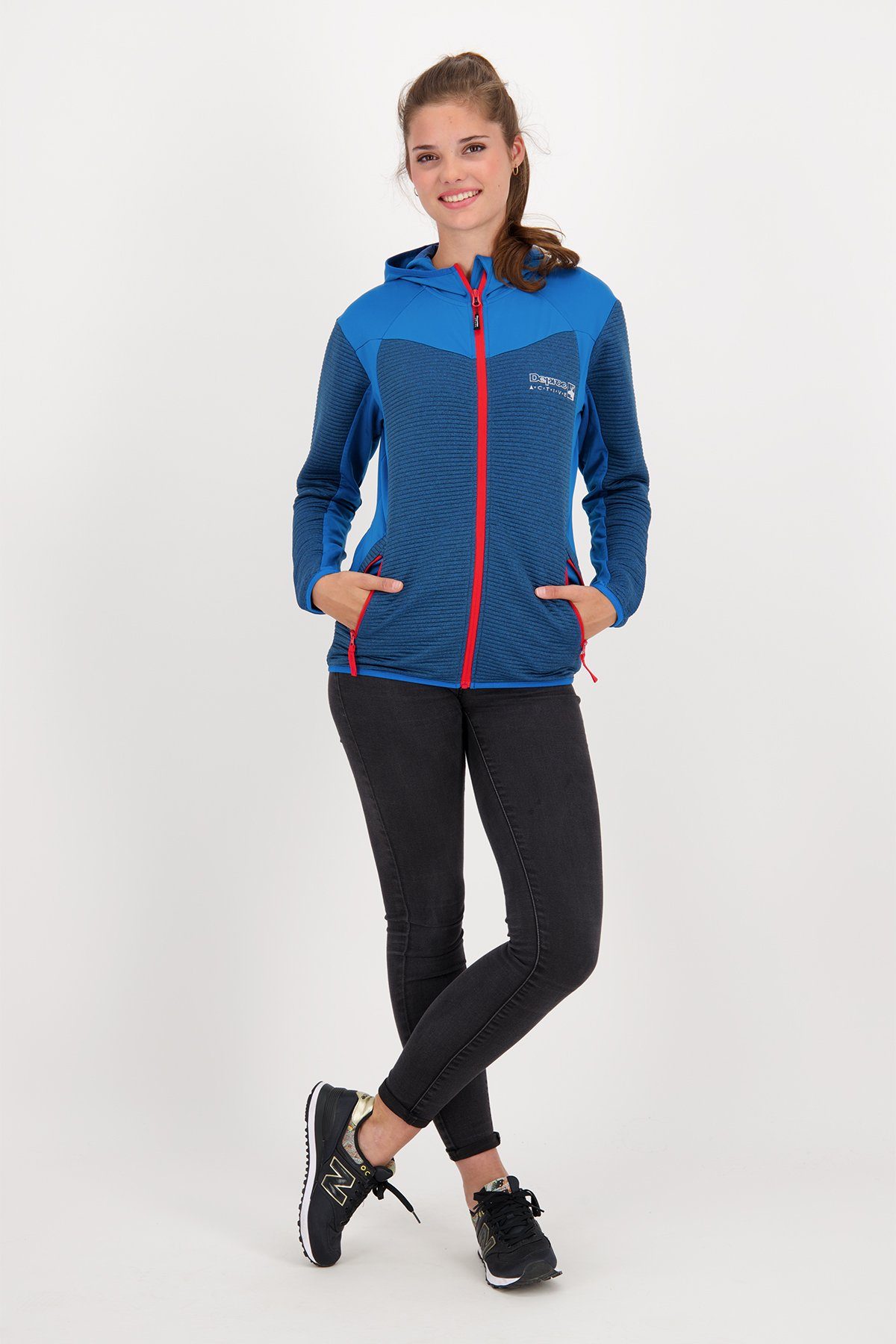 DEPROC Active Gebreid fleecejack ELM WOMEN