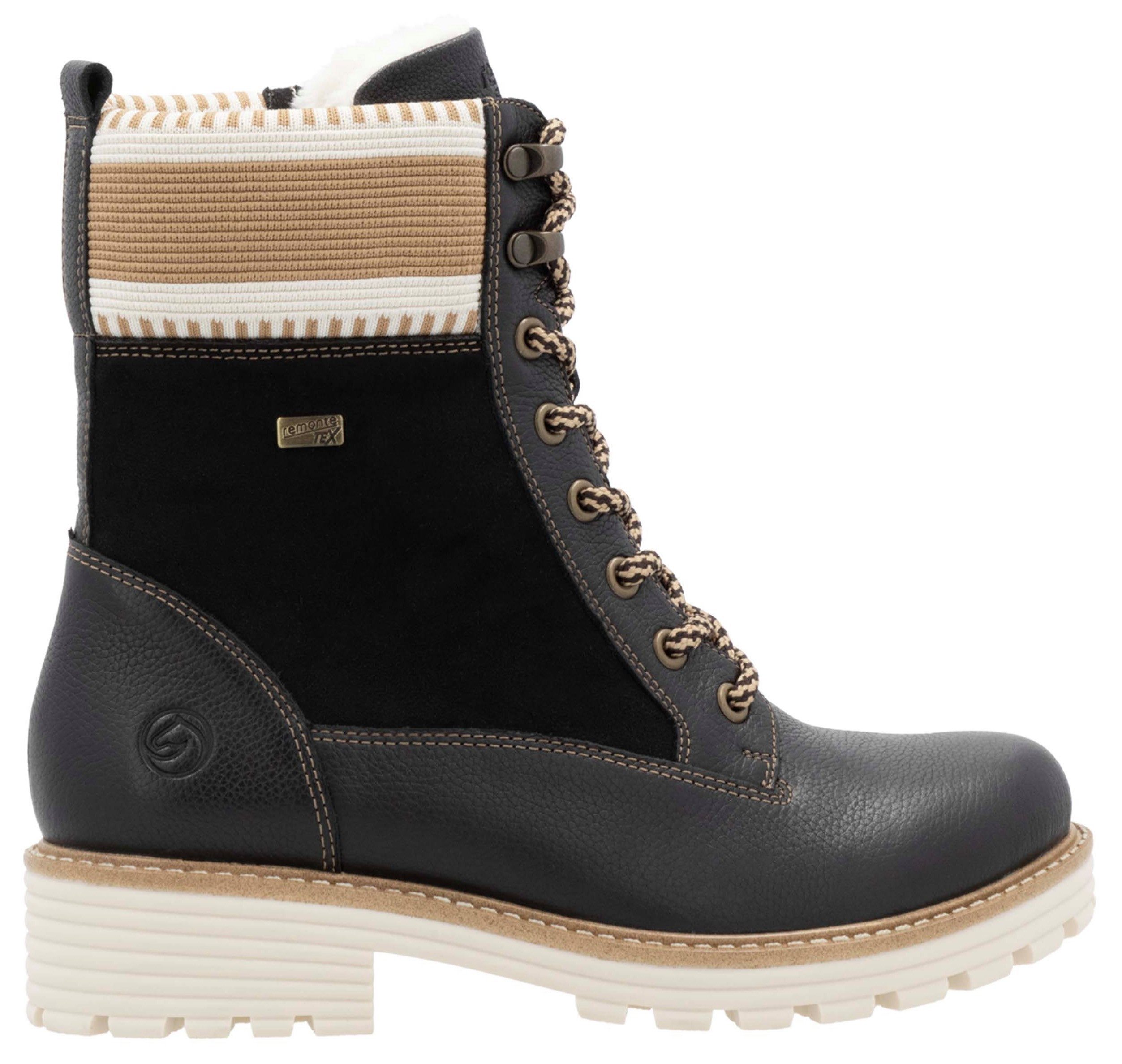 Remonte Winterlaarzen Elisabeth Hurley-Collection , veterschoenen, veterschoenen met waterafstotende tex-membraan