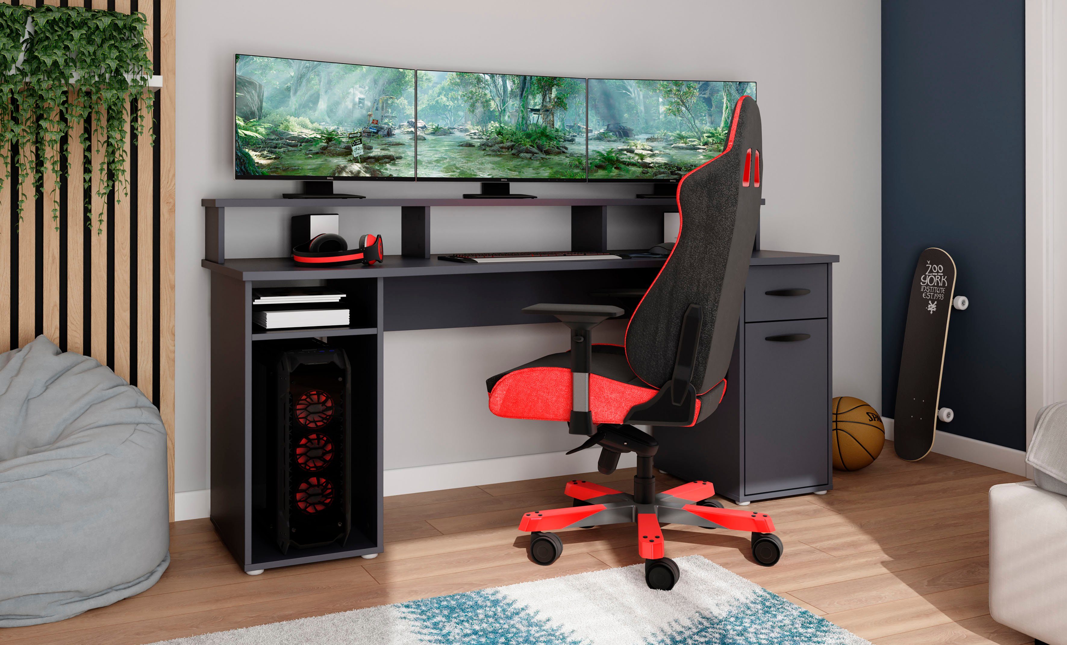 byLIVING Gamingtafel Fantastic met opzet, breedte 180 cm
