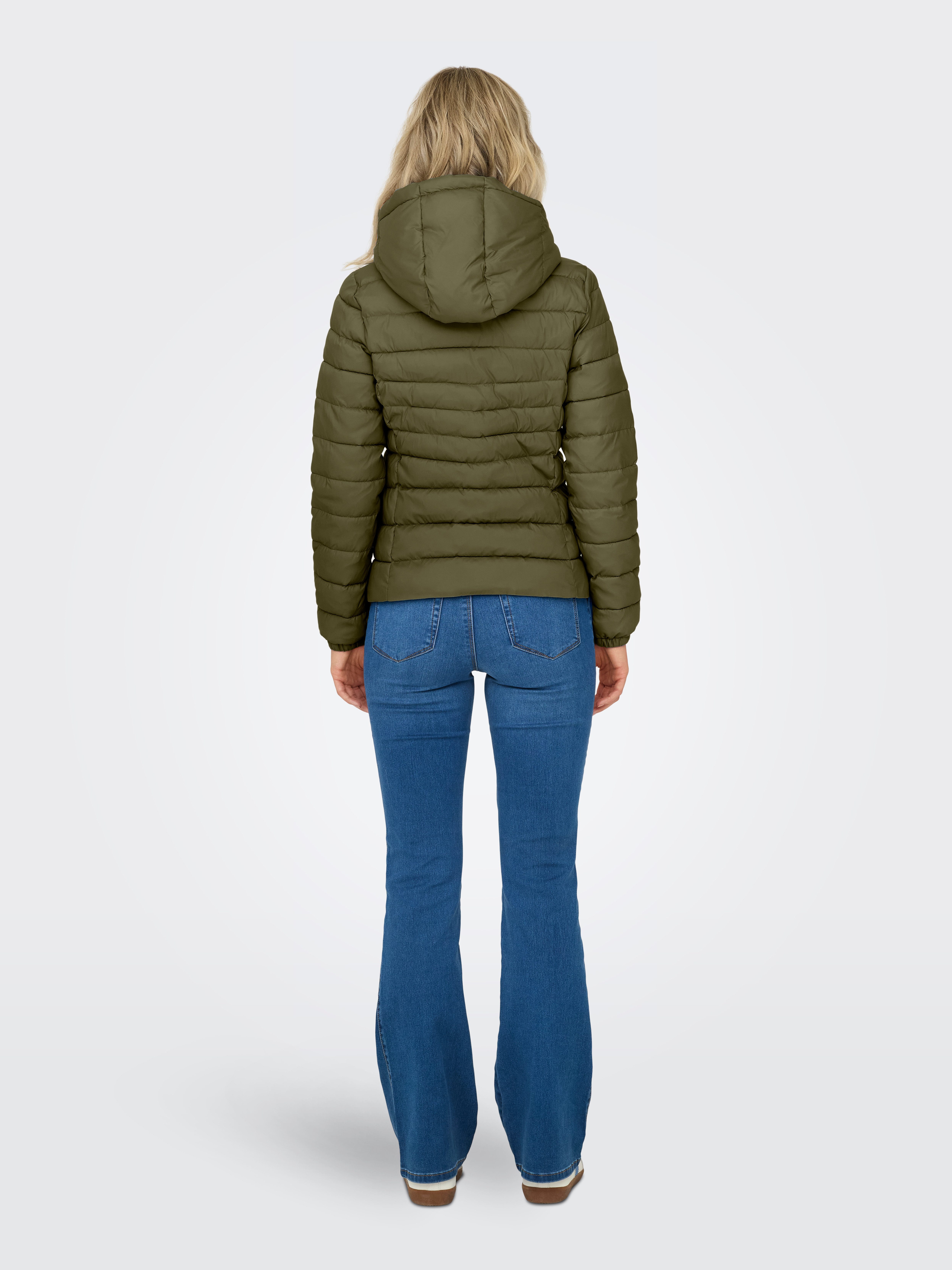 Only Gewatteerde jas ONLTAHOE CONTRAST HOOD JACKET CC OTW
