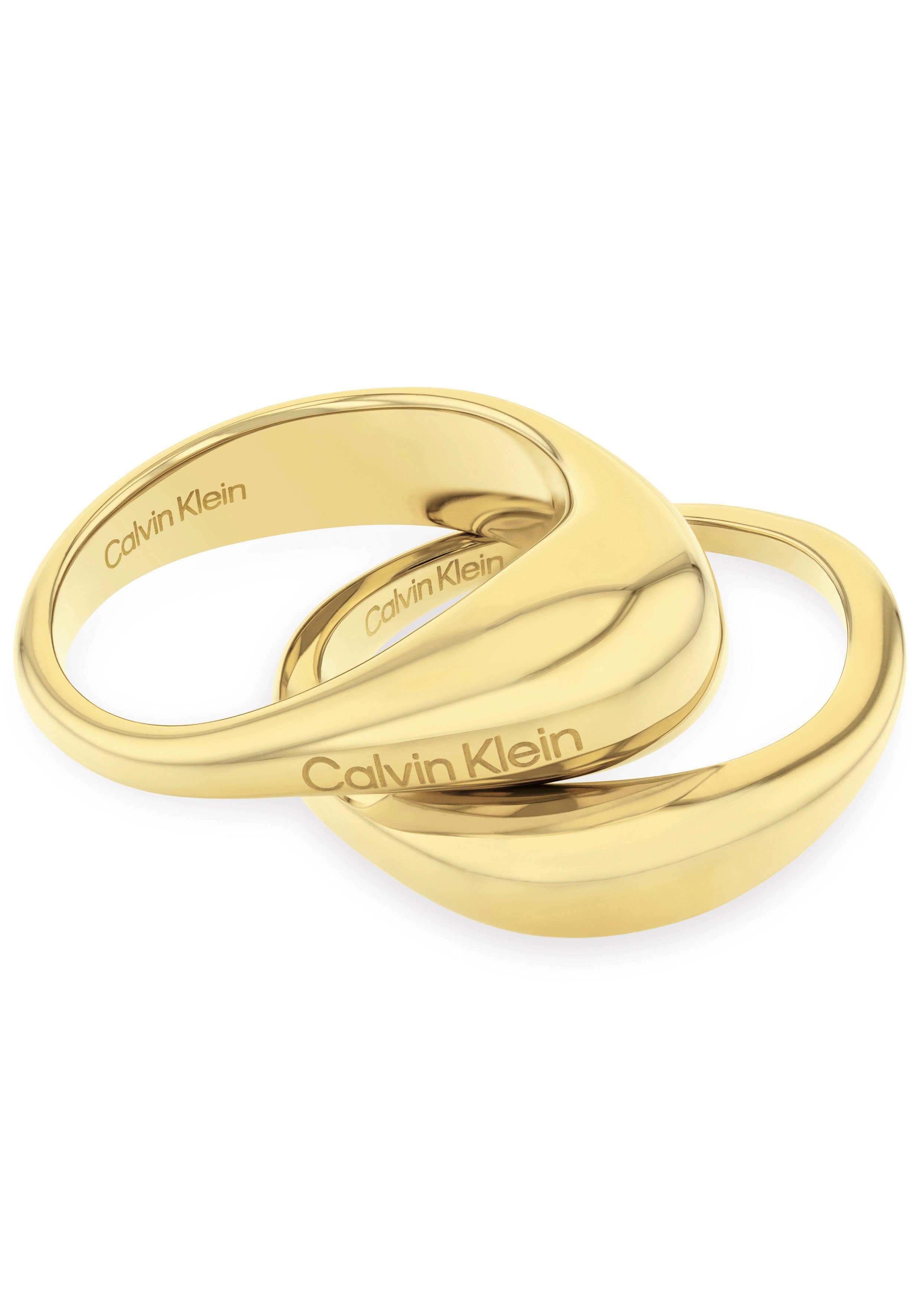 Calvin Klein Ringenset Multipack sieraden roestvrijstalen vinger ringen ringset damesringen DROPS...