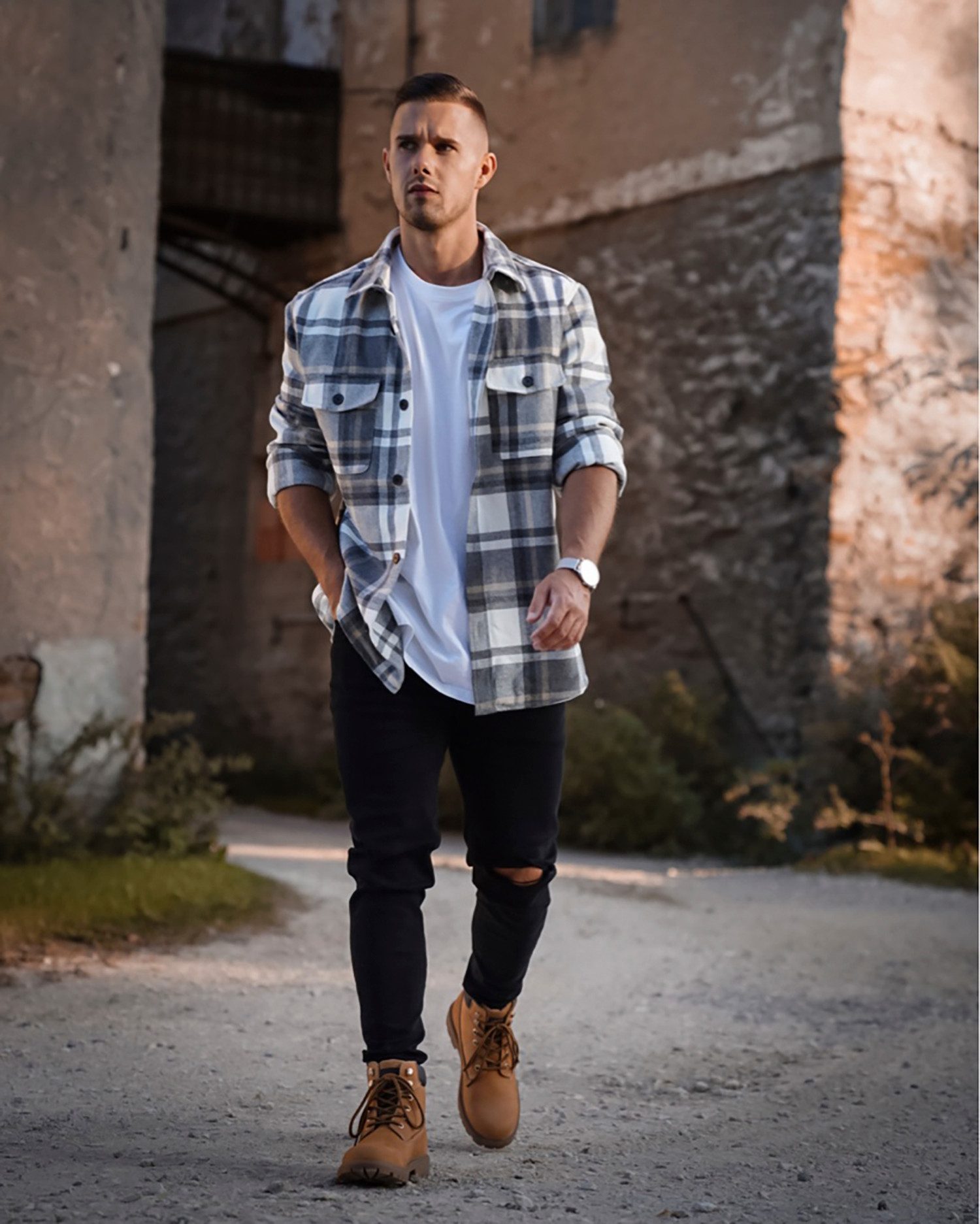 Dockers by Gerli Winterlaarzen Werkschoenen, veterschoenen met blokhak