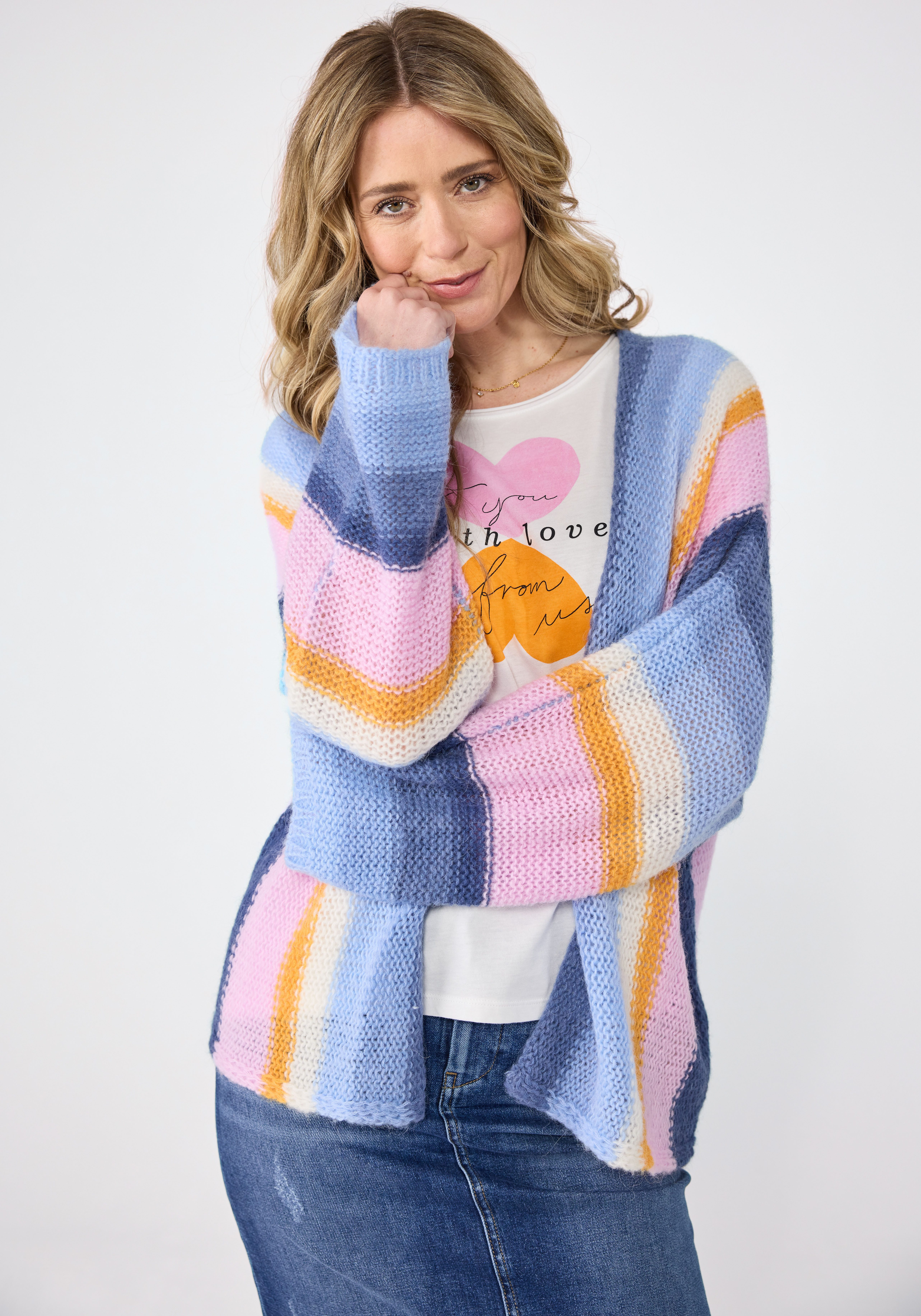 Lieblingsstück Vest BelamaL met strepen dames vesten maat 40 blauw