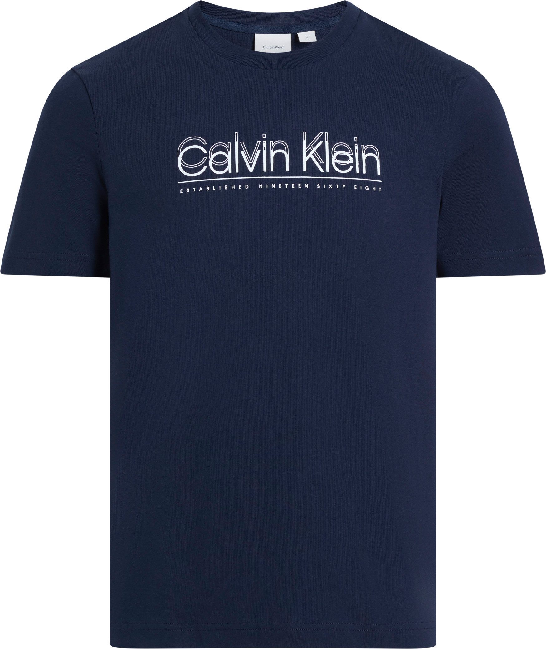 Calvin Klein T-shirt CP-DOUBLE LOGO T-SHIRT met groot logo-opschrift