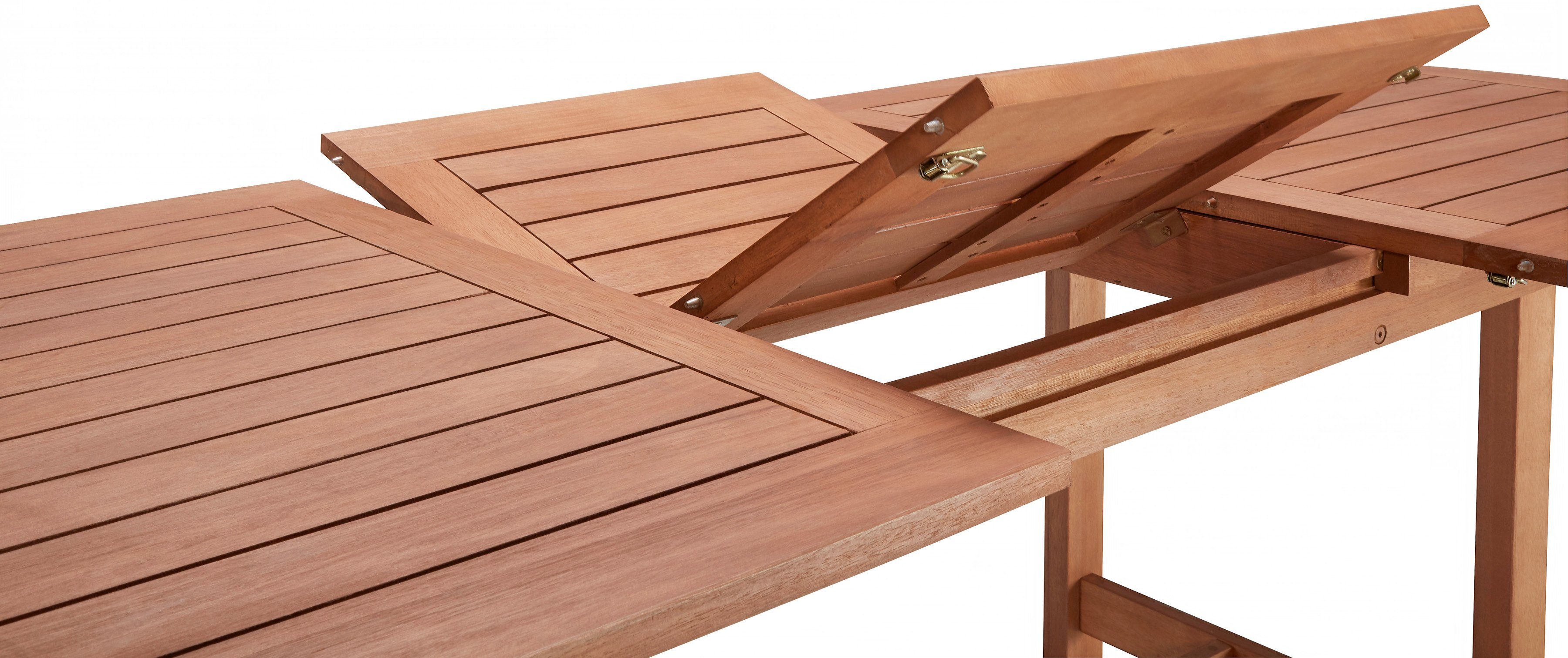 MERXX Tuin-eethoek Maracaibo Eucalyptushout, FSC mix, geschikt voor 6 personen (13-delig)