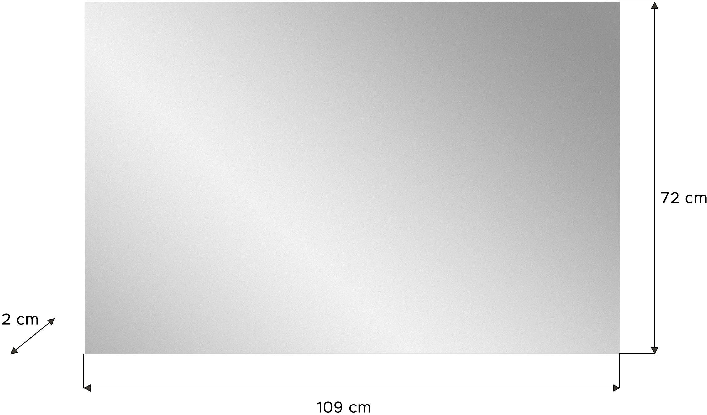 INOSIGN Garderobespiegel Valge, Breedte 109 cm, inclusief Materiaal voor Wandmontage Spiegel, wandspiegel, gangspiegel, halspiegel, spiegelpaneel