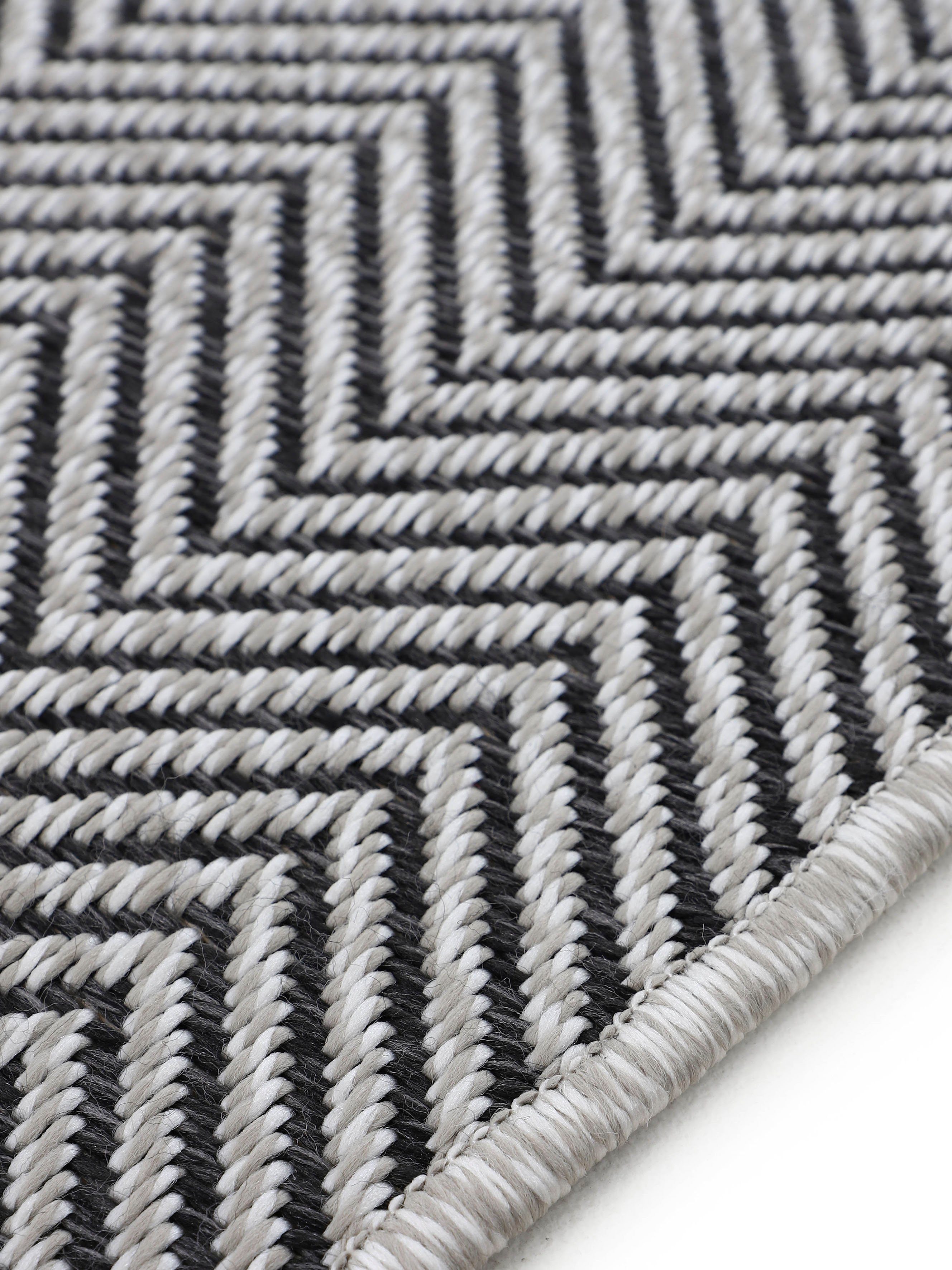 carpetfine Vloerkleed Boho 106 robust vlakweefsel, sisal look, uv-bestendig, buitenruimte