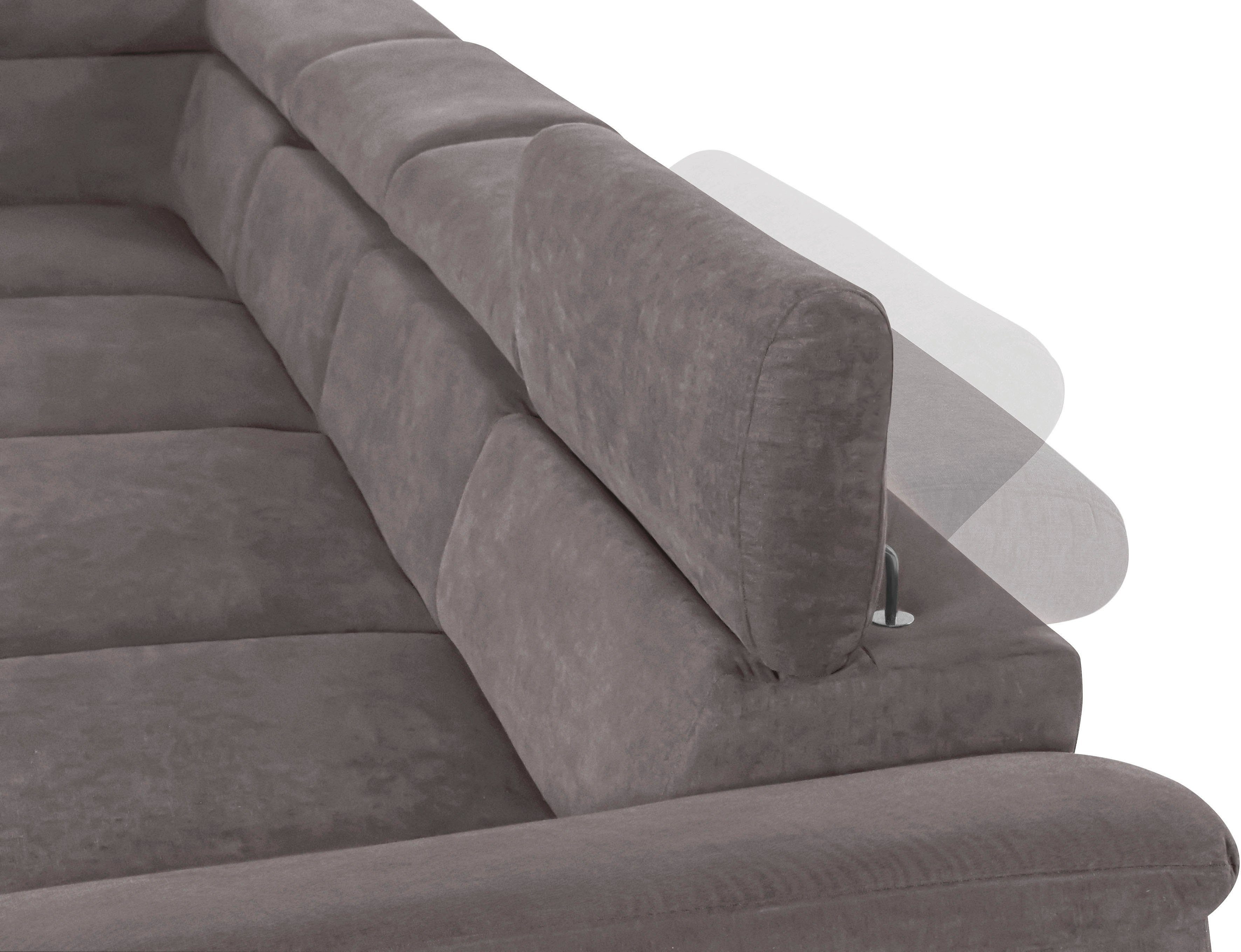 COTTA Zithoek Komaris U-vorm, B: 320 resp. 100 cm (set: woonlandschap & hocker) (set)