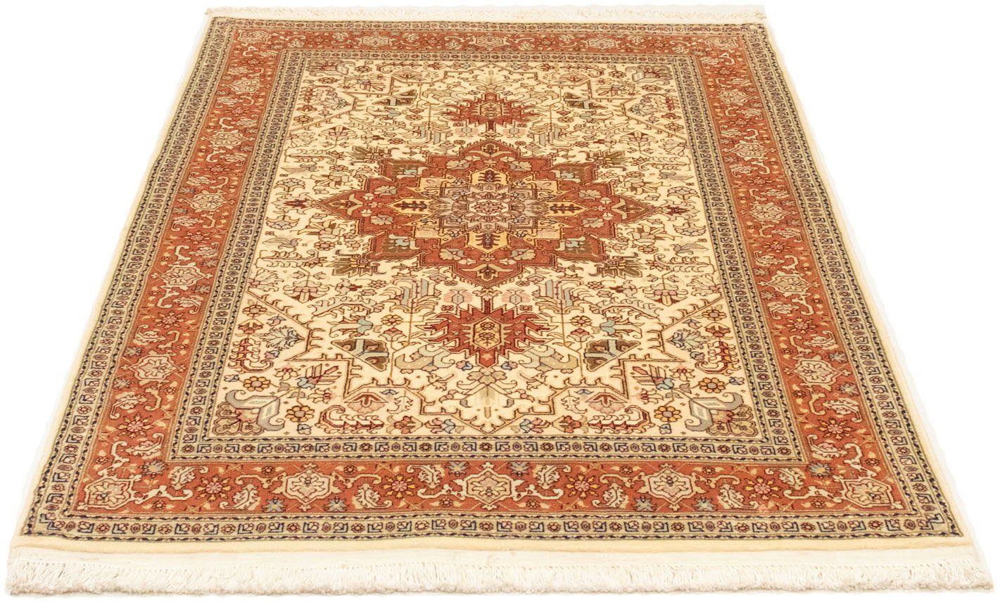 morgenland Vloerkleed Täbriz 50 Raj vloerkleed met de hand geknoopt beige handgeknoopt