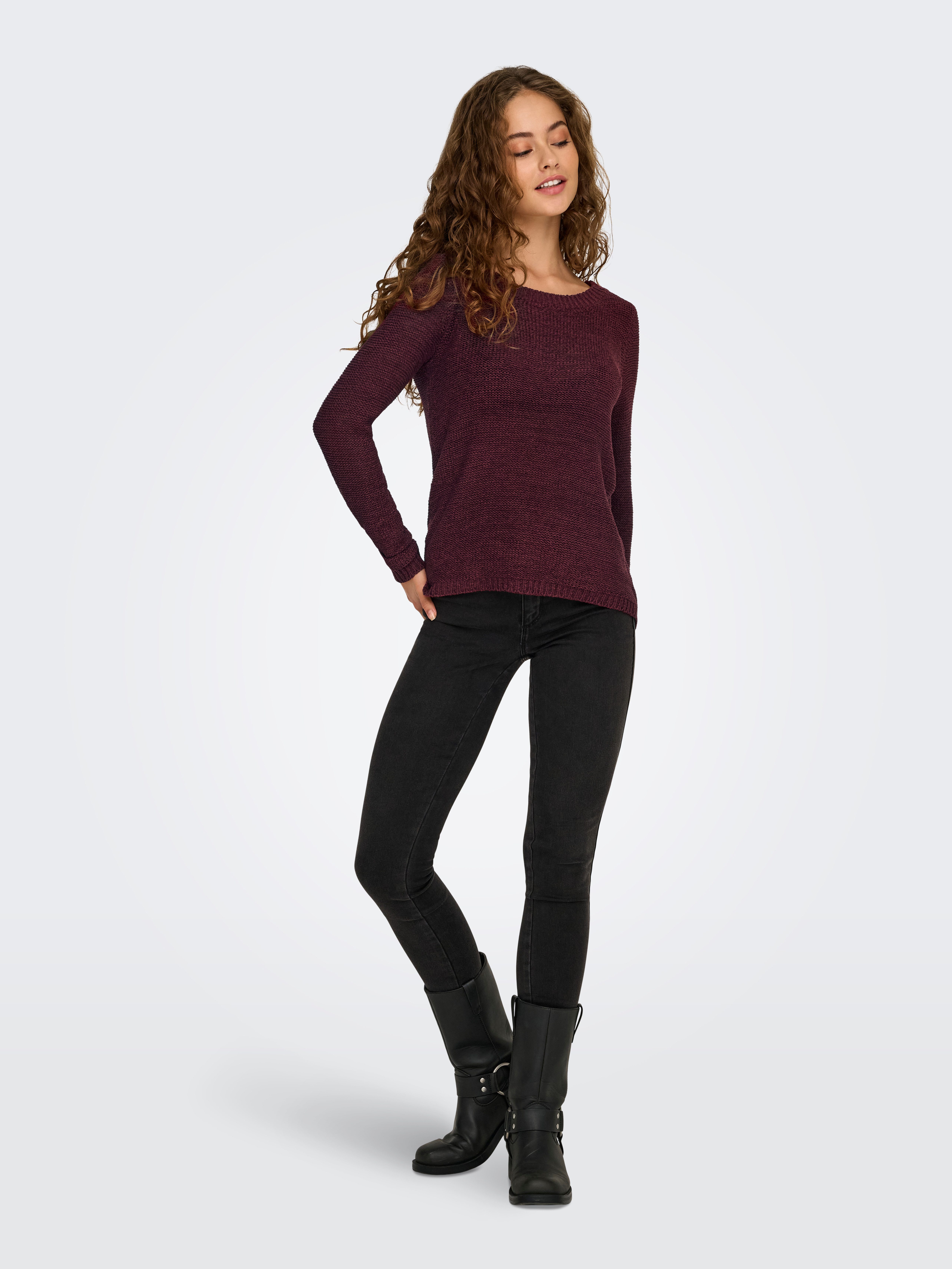 Only Gebreide trui ONLGEENA XO L/S PULLOVER KNT NOOS