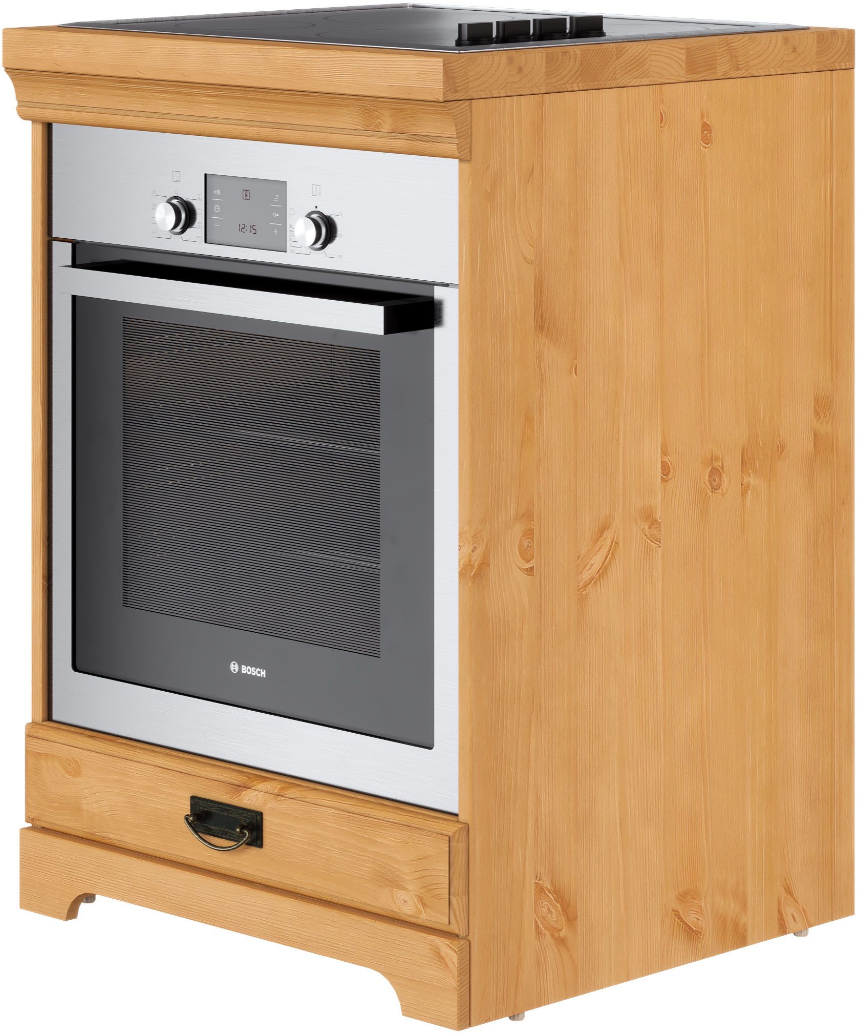 Home affaire Ombouwkast voor oven Rügen Breedte 60 cm, massief grenen, nismaat fornuis B/D/H 56,7/54,2/60,5 cm
