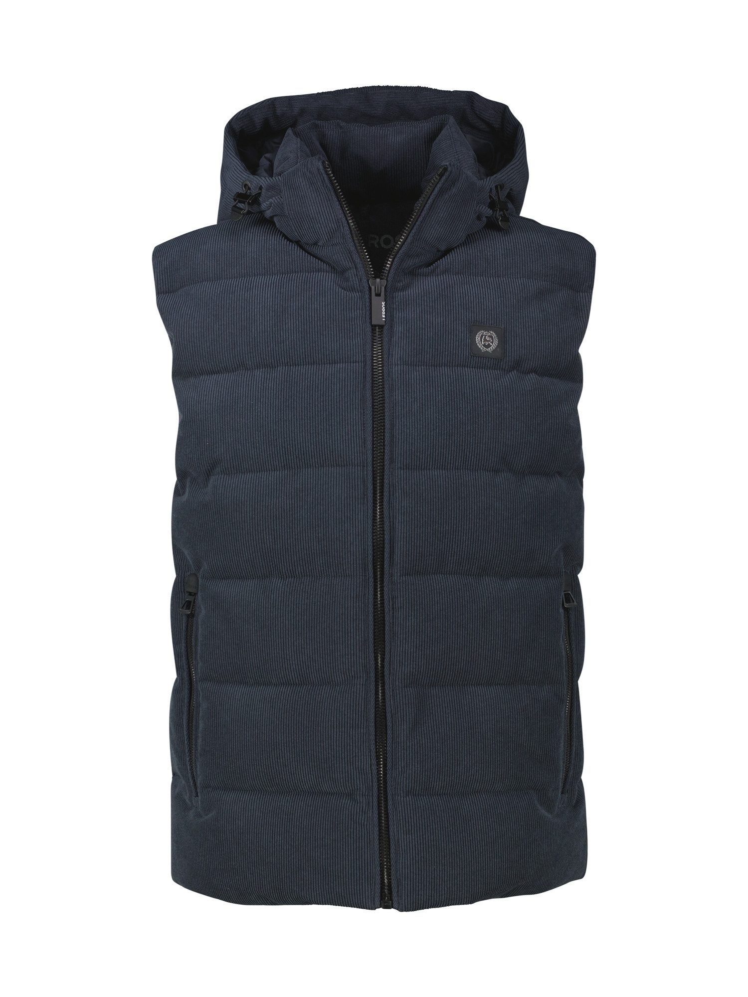 Lerros Bodywarmer LERROS Heren gewatteerde bodywarmer in functionele corduroy-look