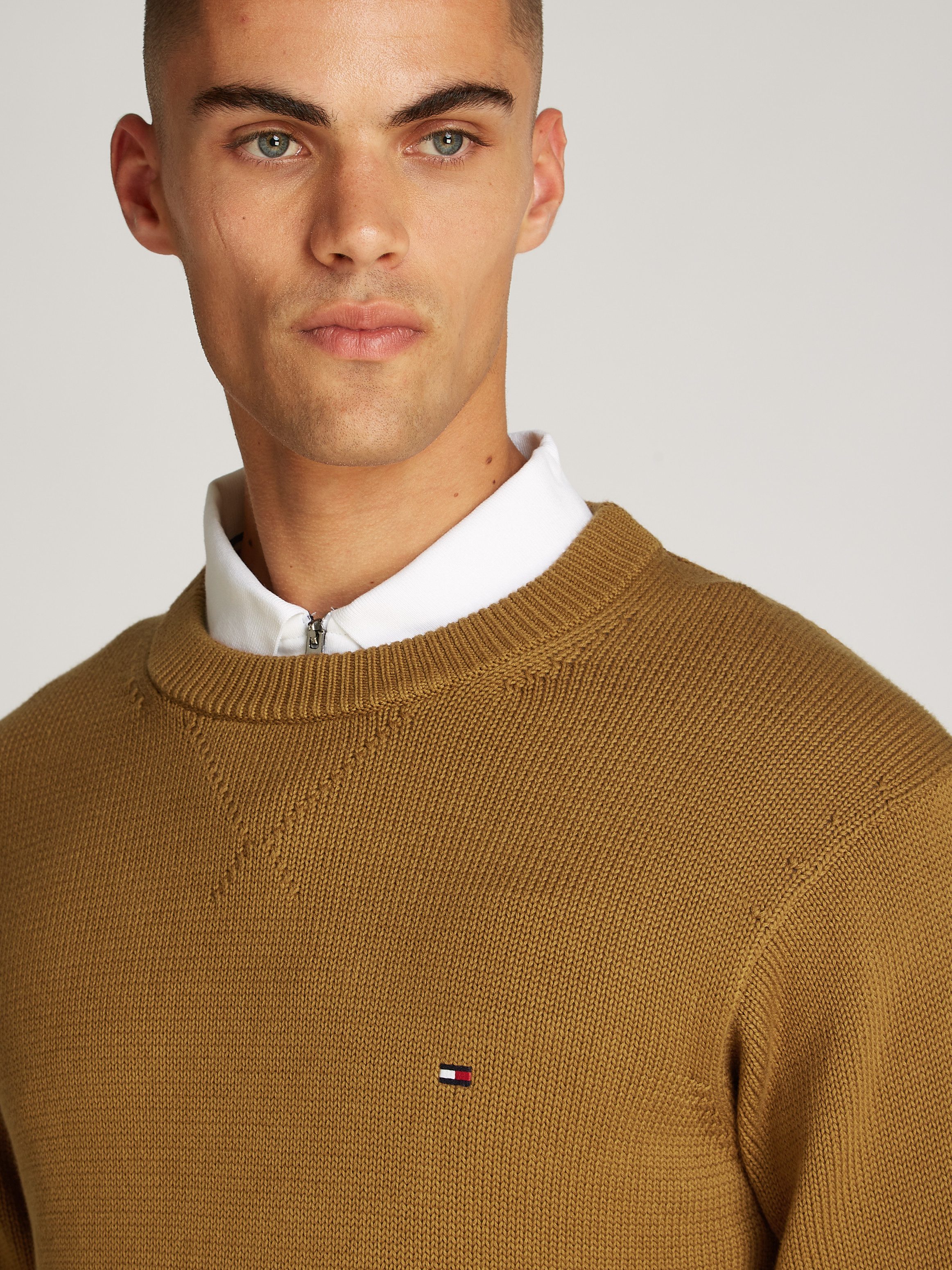 Tommy Hilfiger Gebreide trui CHUNKY COTTON C NECK