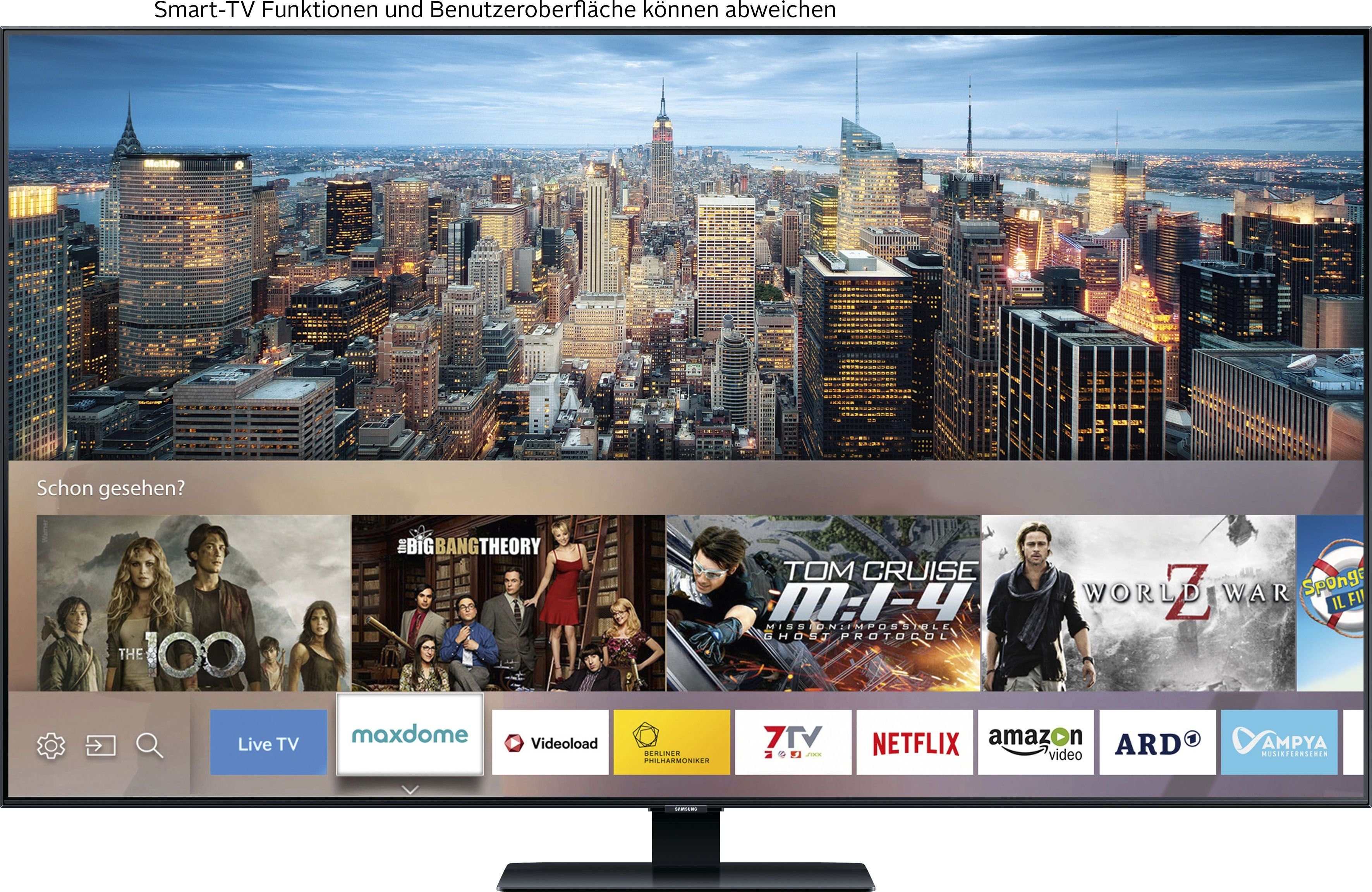 Samsung QLED-TV GQ75Q80TGT, 189 cm / 75", 4K Ultra HD, Smart TV, Quantum HDR 1500,Quantum Processor 4K,Direct Full Array