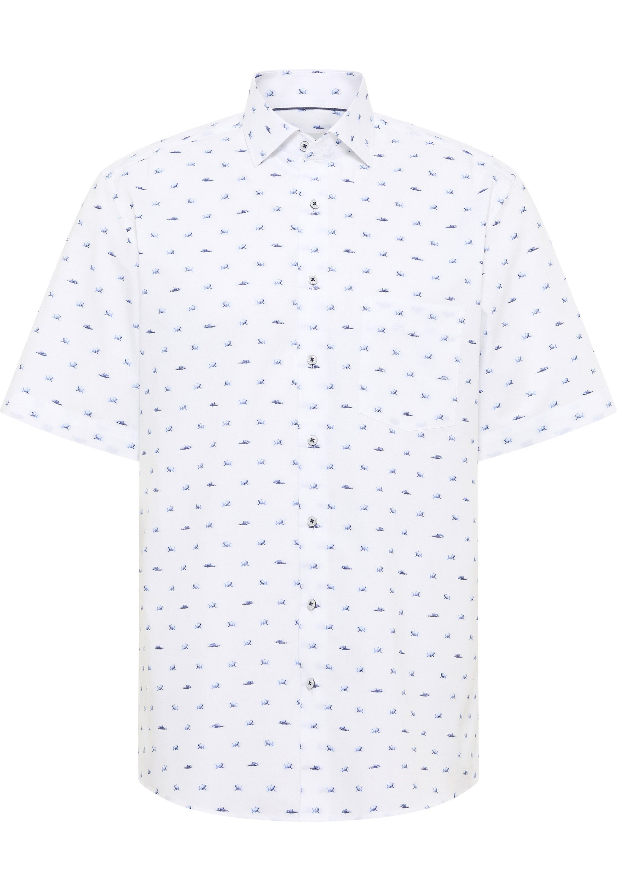 Eterna Overhemd met korte mouwen MODERN FIT NON IRON (strijkvrij)
