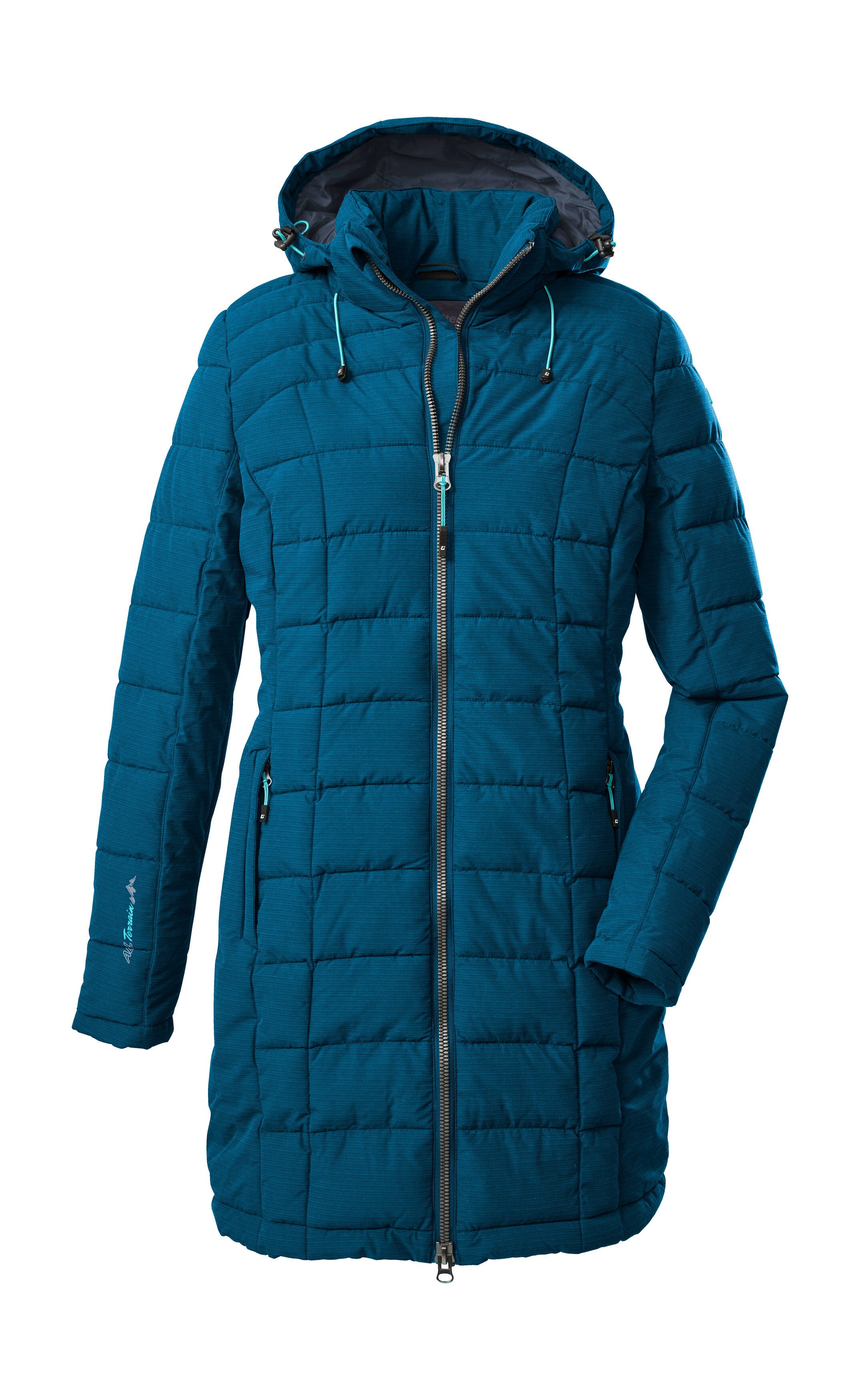 Killtec Gewatteerde jas Skane WMN Quilted PRK Moderne parka van killtec: warm, water- en winddicht, ademend dames donsjassen maat 36 blauw