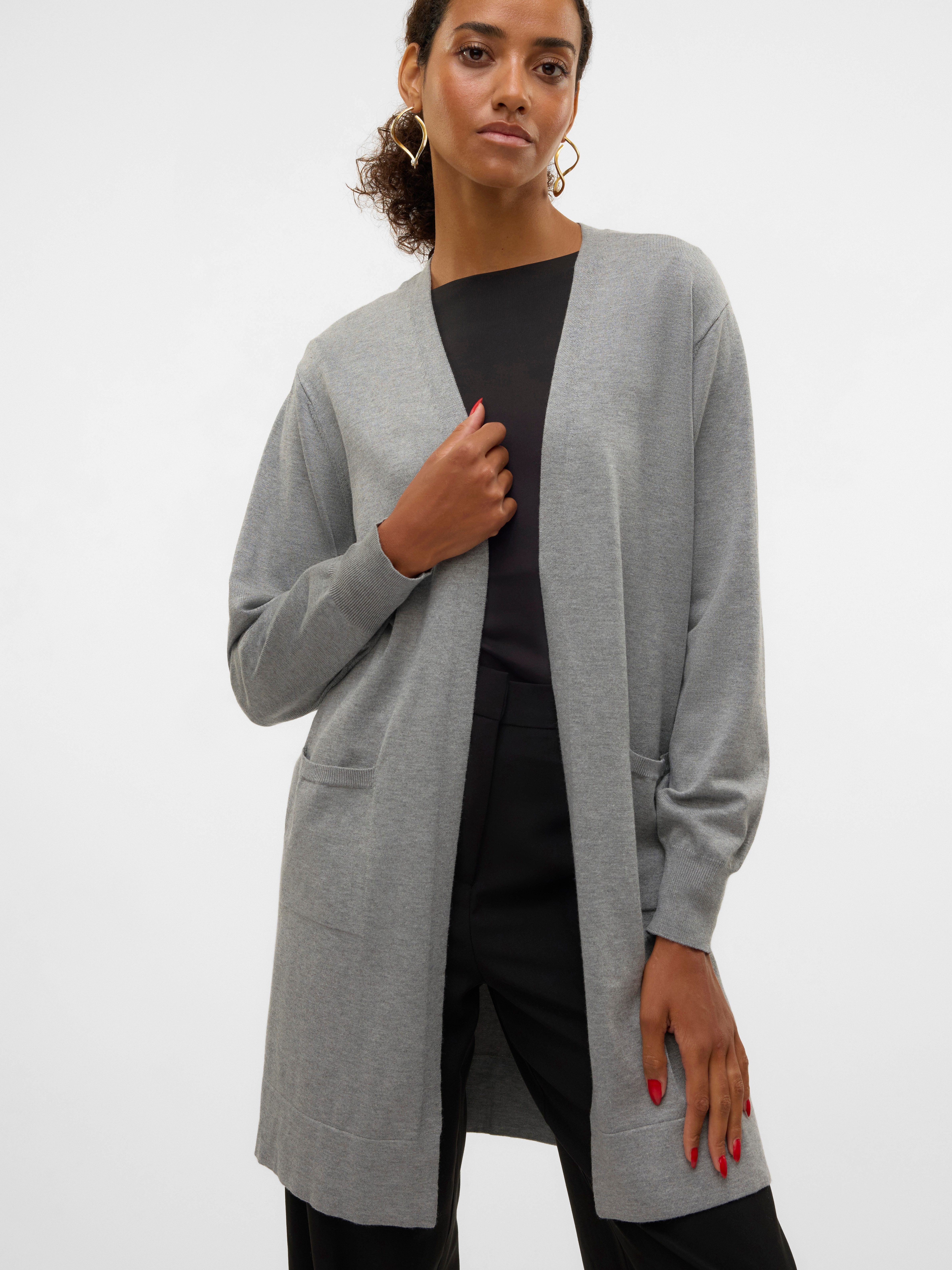 Vero Moda Lang vest VMSILJE LS OPEN CARDIGAN GA NOOS