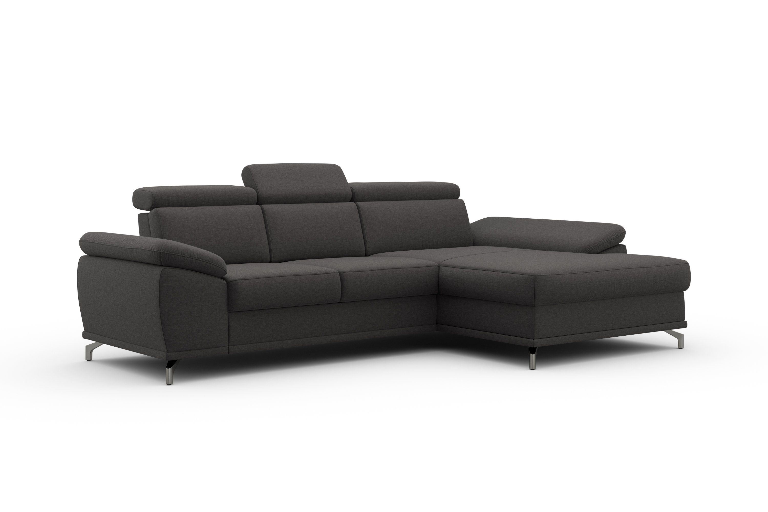 sit&more Hoekbank Cabrio L-vorm, met zitdiepteverstelling, arm- en hoofdsteunverstelling
