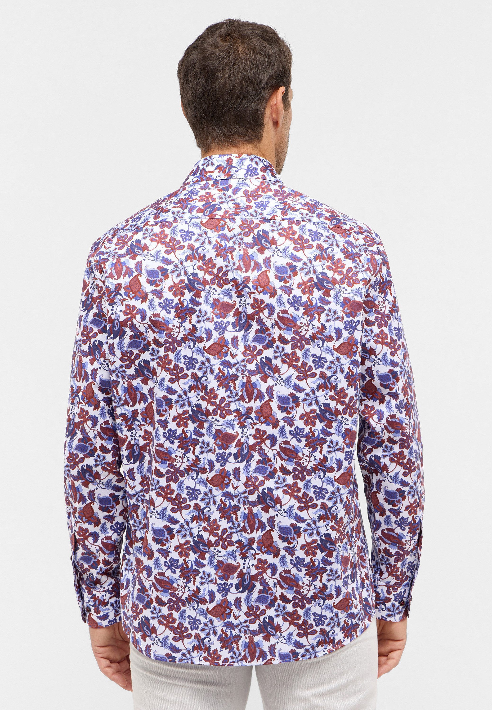 Eterna Overhemd met lange mouwen Comfort fit NON IRON (strijkvrij)