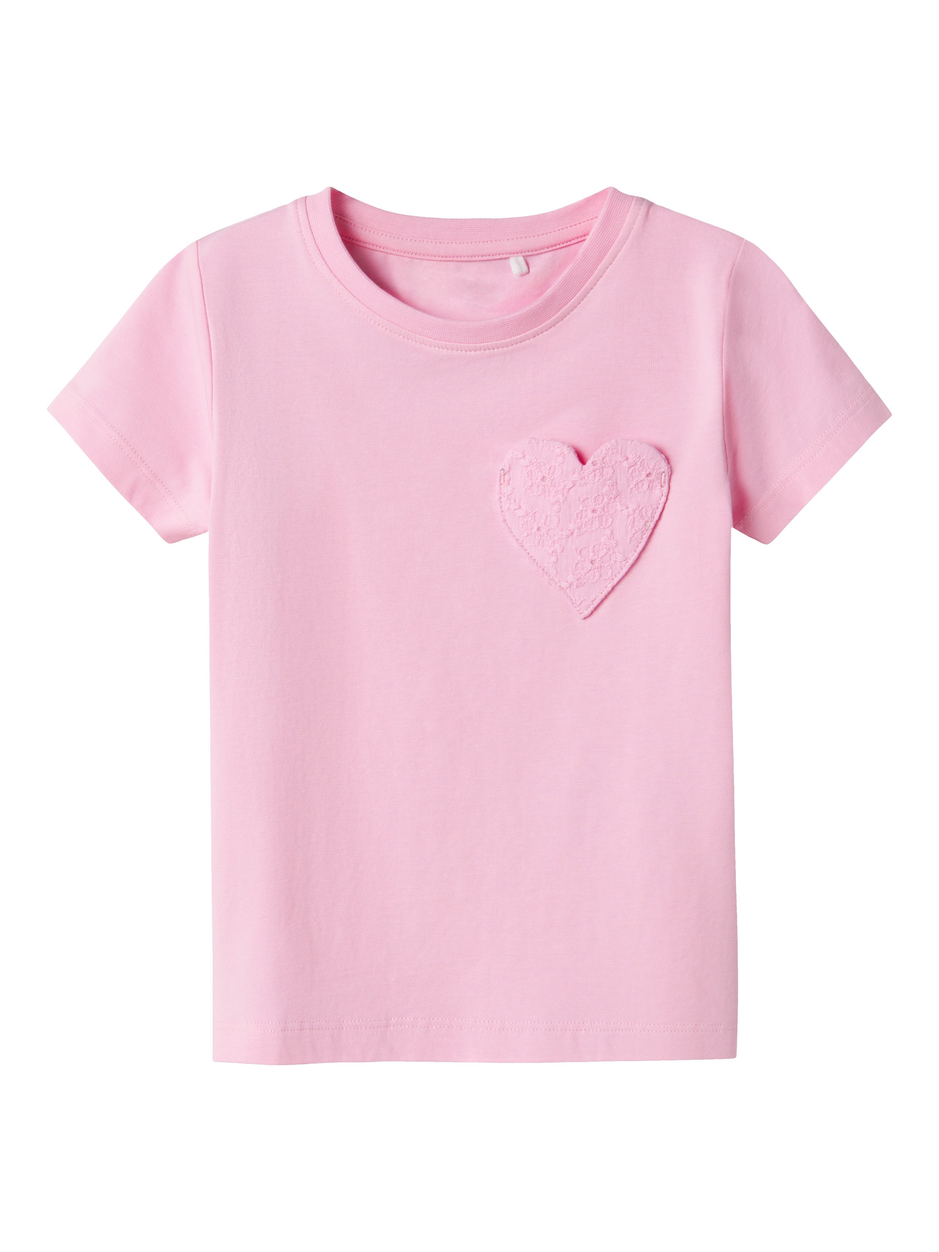 Name It Shirt met korte mouwen NMFDEAS SS TOP meisjes t-shirts maat 98 roze